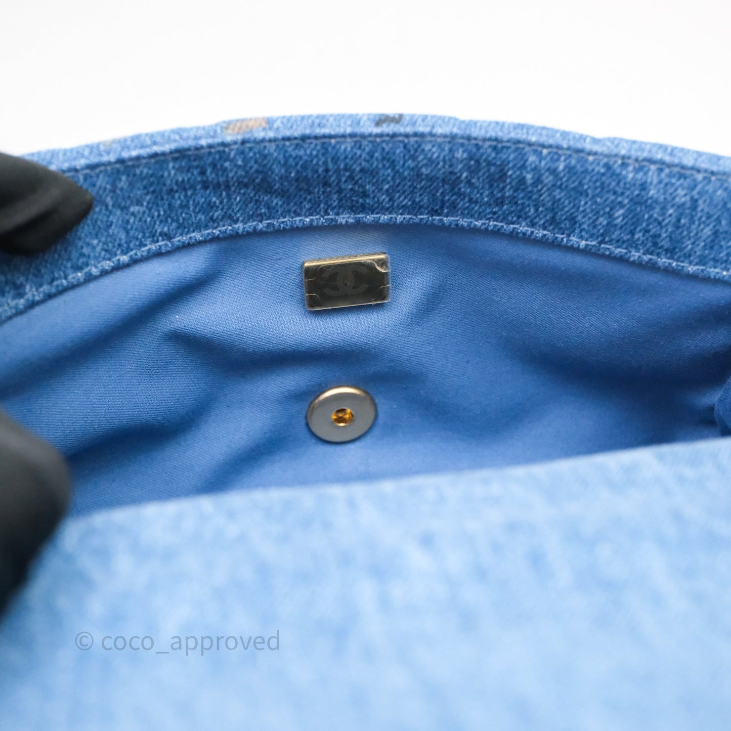 Chanel Small Denim Mood Flap Quilted Blue Multicolor
