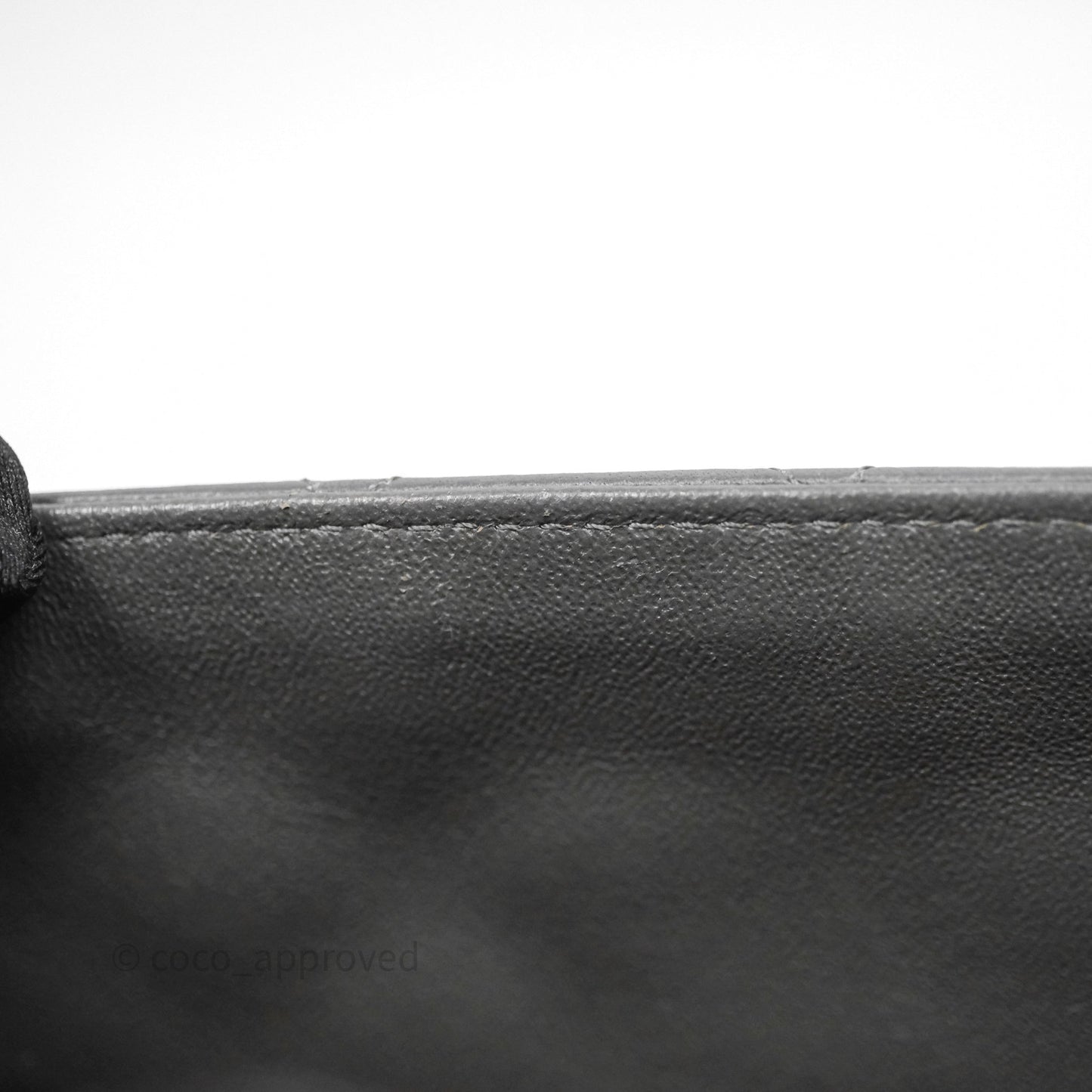 Chanel Mini Square Flap Quilted Grey Lambskin Gold Hardware