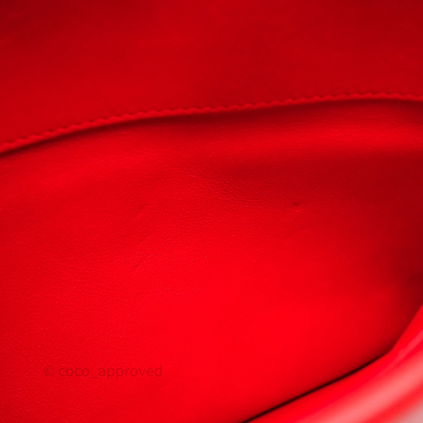 Chanel Flap O Case Clutch Red Lambskin Gold Hardware