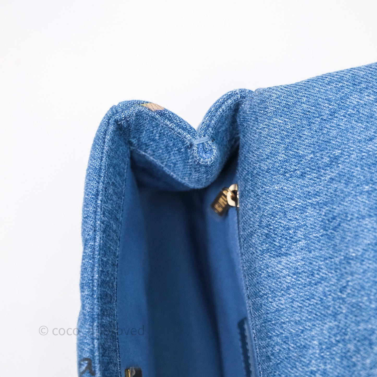 Chanel Small Denim Mood Flap Quilted Blue Multicolor