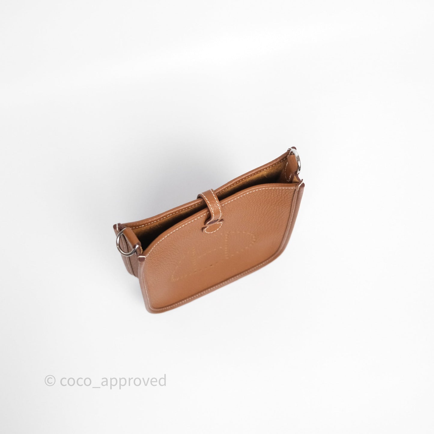 Hermès Mini Evelyne 16 Gold Clemence Palladium Hardware