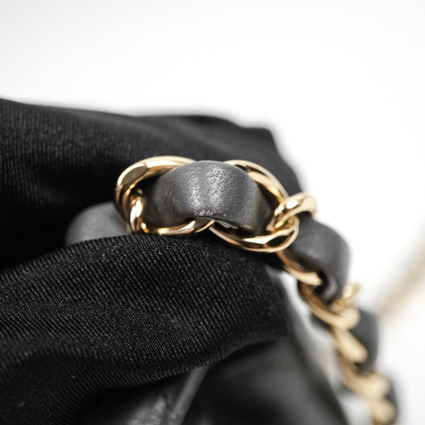 Chanel Mini Square Flap Quilted Grey Lambskin Gold Hardware