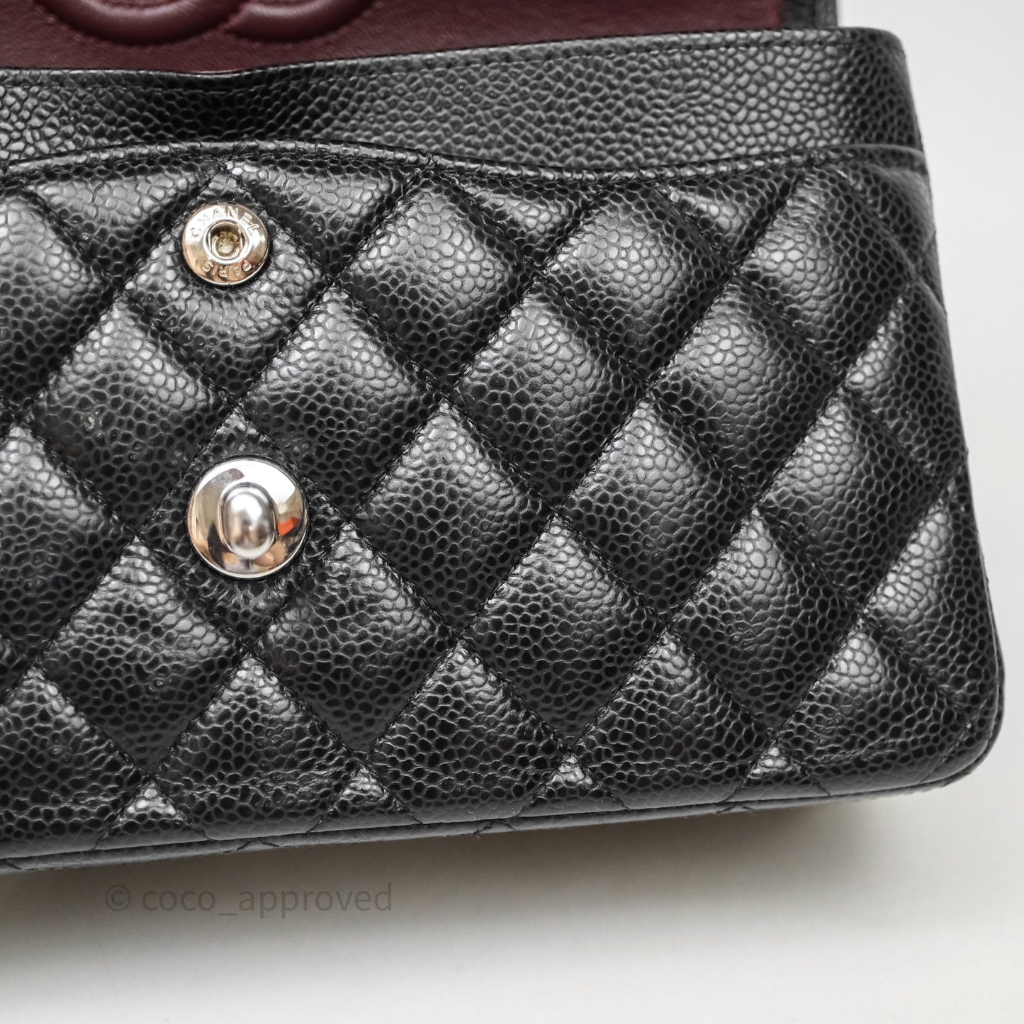 Chanel Small Classic Flap Quilted Black Caviar Silver Hardware
