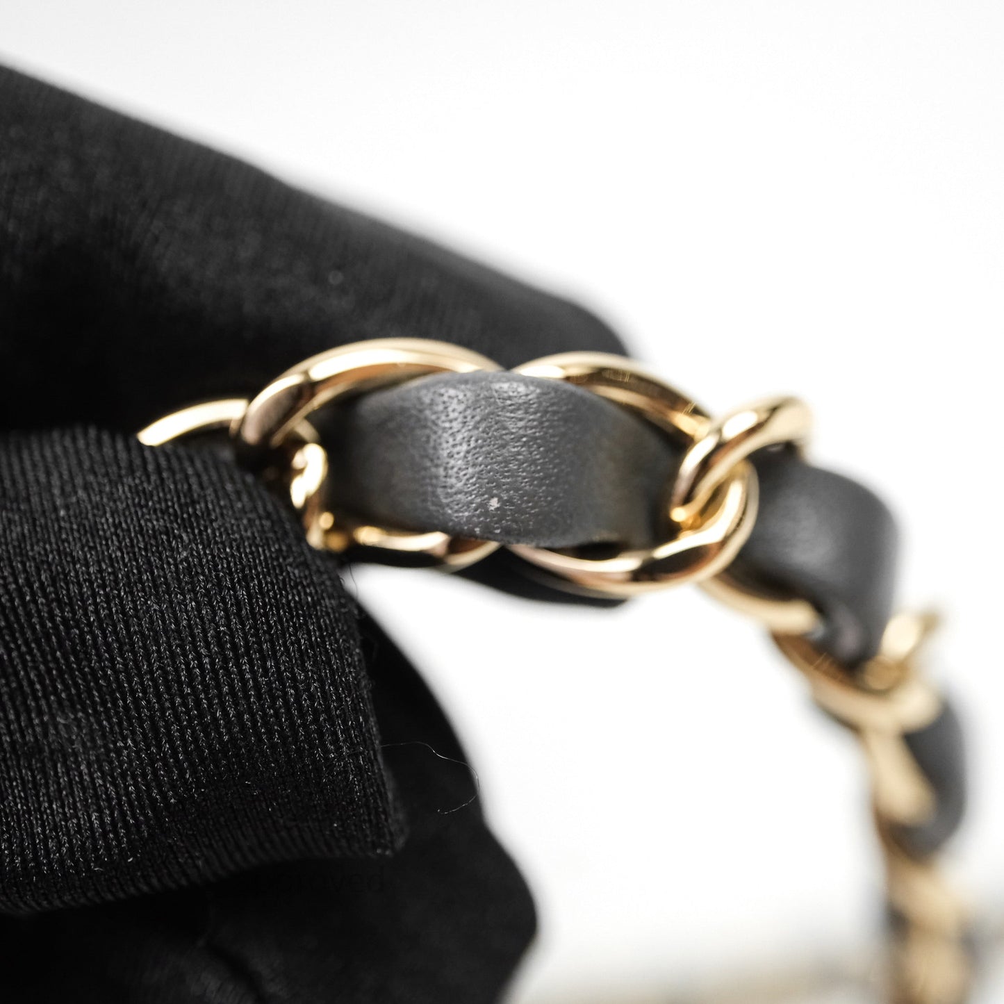 Chanel Mini Square Flap Quilted Grey Lambskin Gold Hardware
