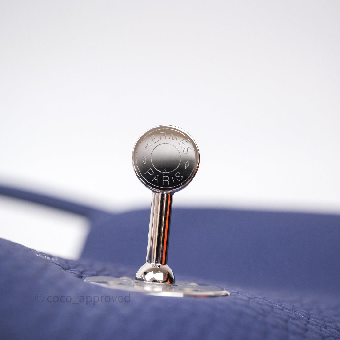 Hermès Lindy 26 Clemence Bleu Encre M3 Palladium Hardware