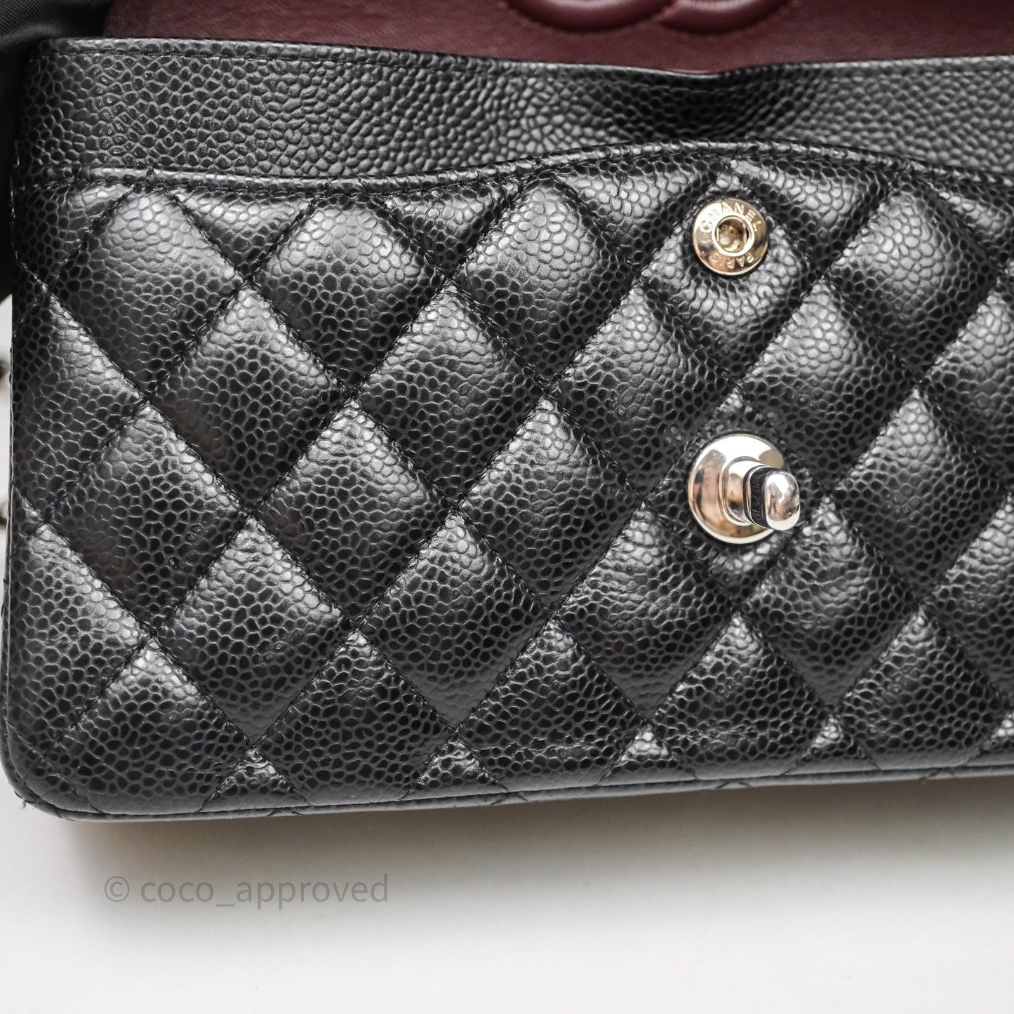 Chanel Small Classic Flap Quilted Black Caviar Silver Hardware