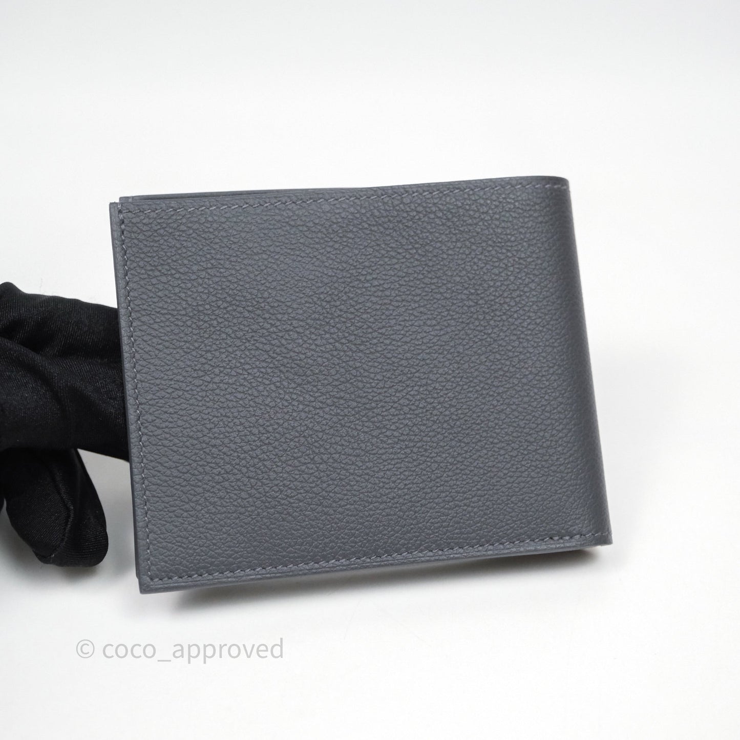 Hermes Portefeuille Citizen Twill Wallet Veau Evercolor Ard/ Beig-Noir