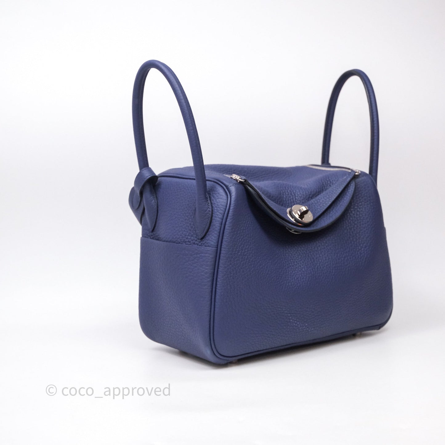 Hermès Lindy 26 Clemence Bleu Encre M3 Palladium Hardware