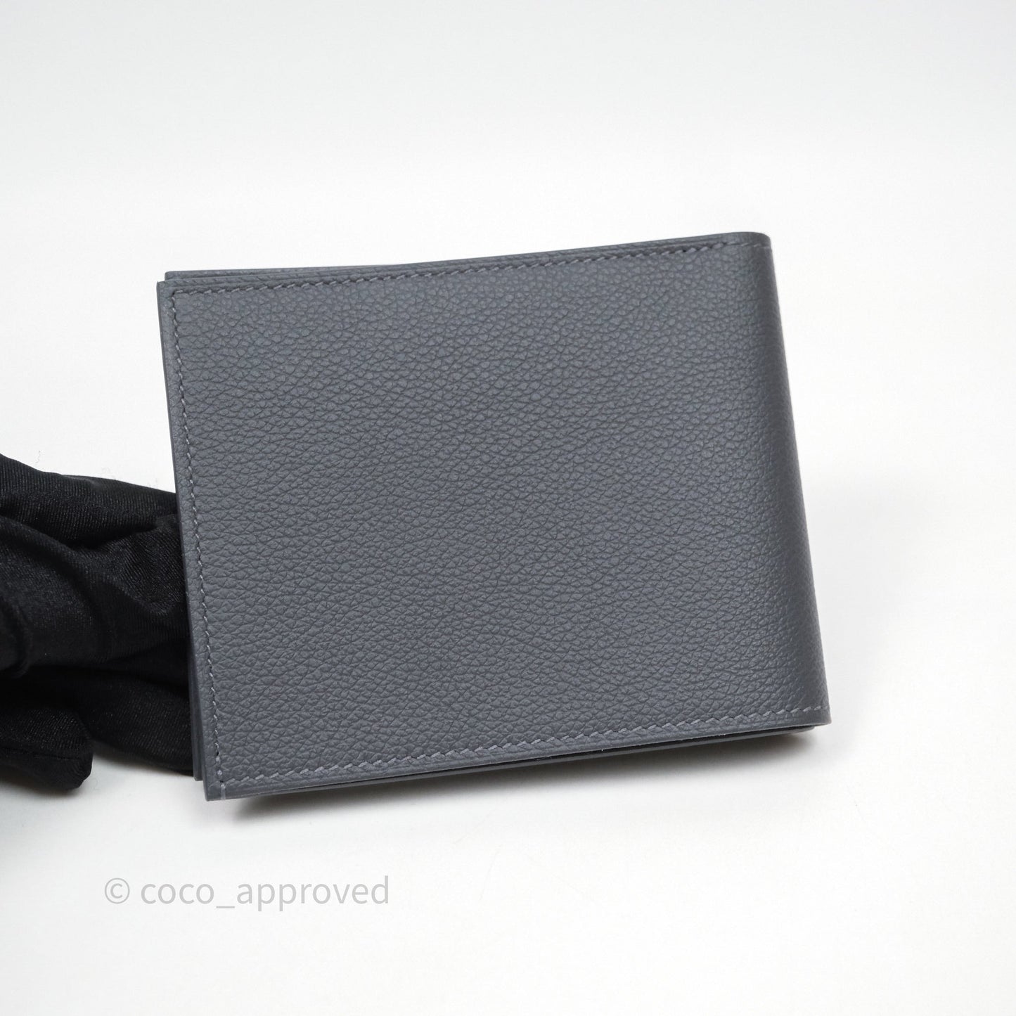 Hermes Portefeuille Citizen Twill Wallet Veau Evercolor Ard/ Beig-Noir