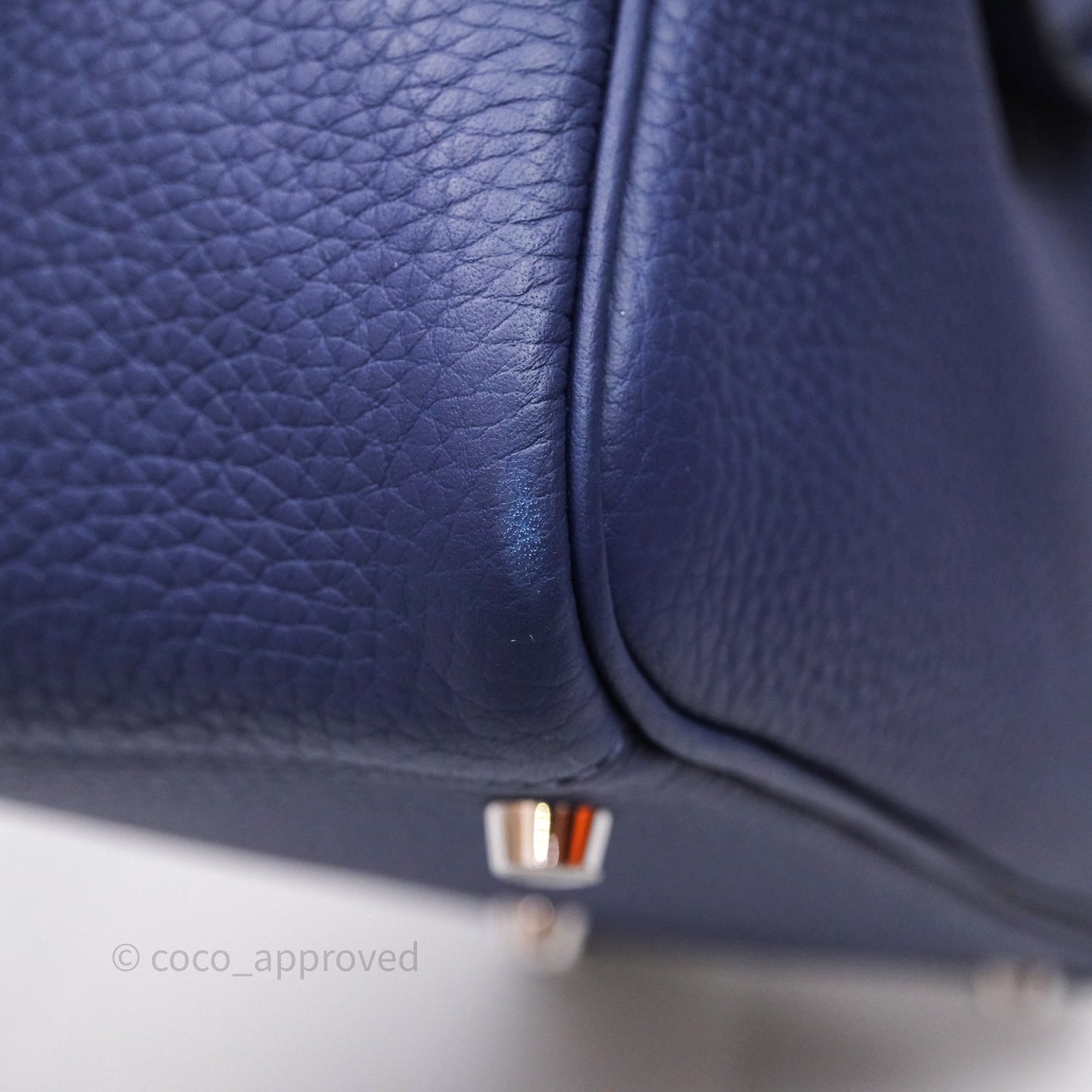 Hermès Lindy 26 Clemence Bleu Encre M3 Palladium Hardware