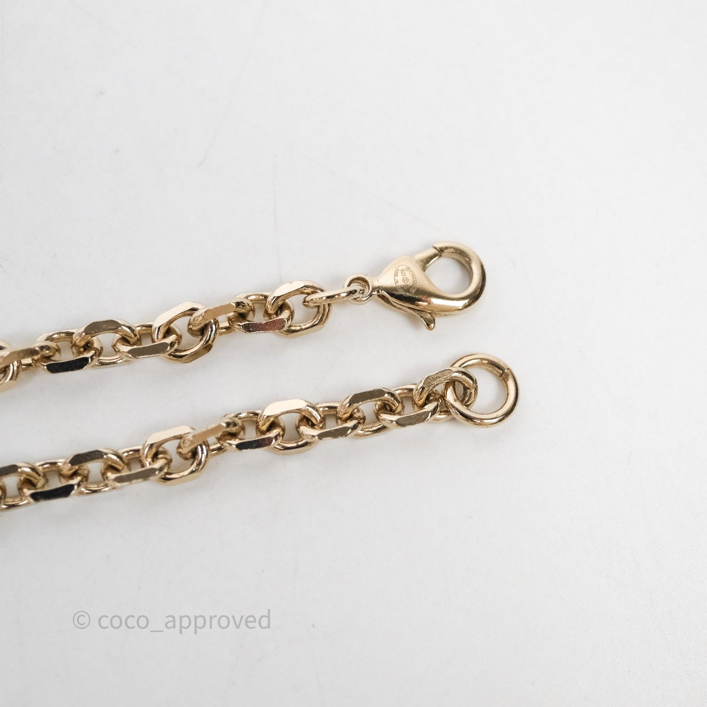 Chanel CC Pearl Perfume Bottle Locket Long Necklace Gold Tone 22S