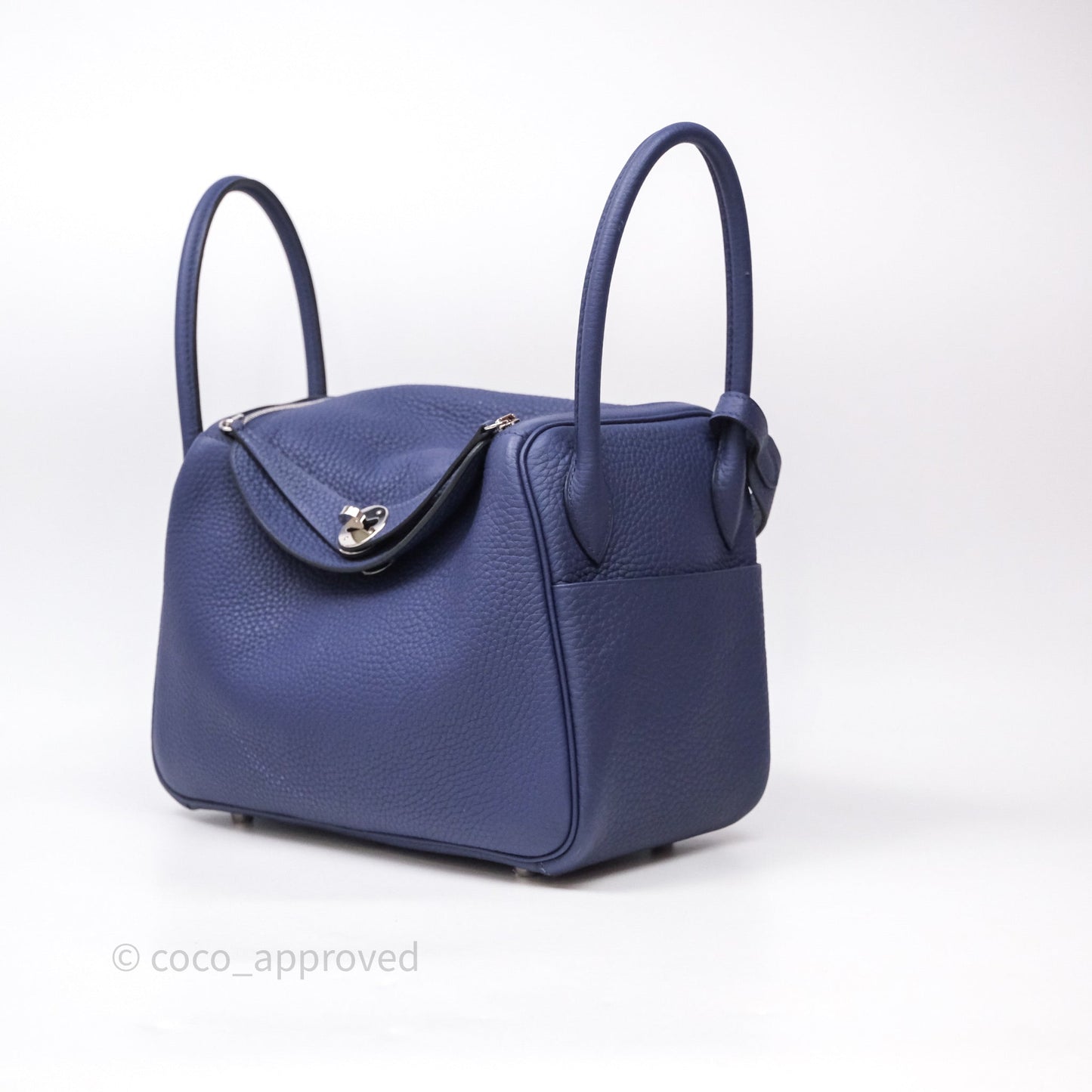 Hermès Lindy 26 Clemence Bleu Encre M3 Palladium Hardware