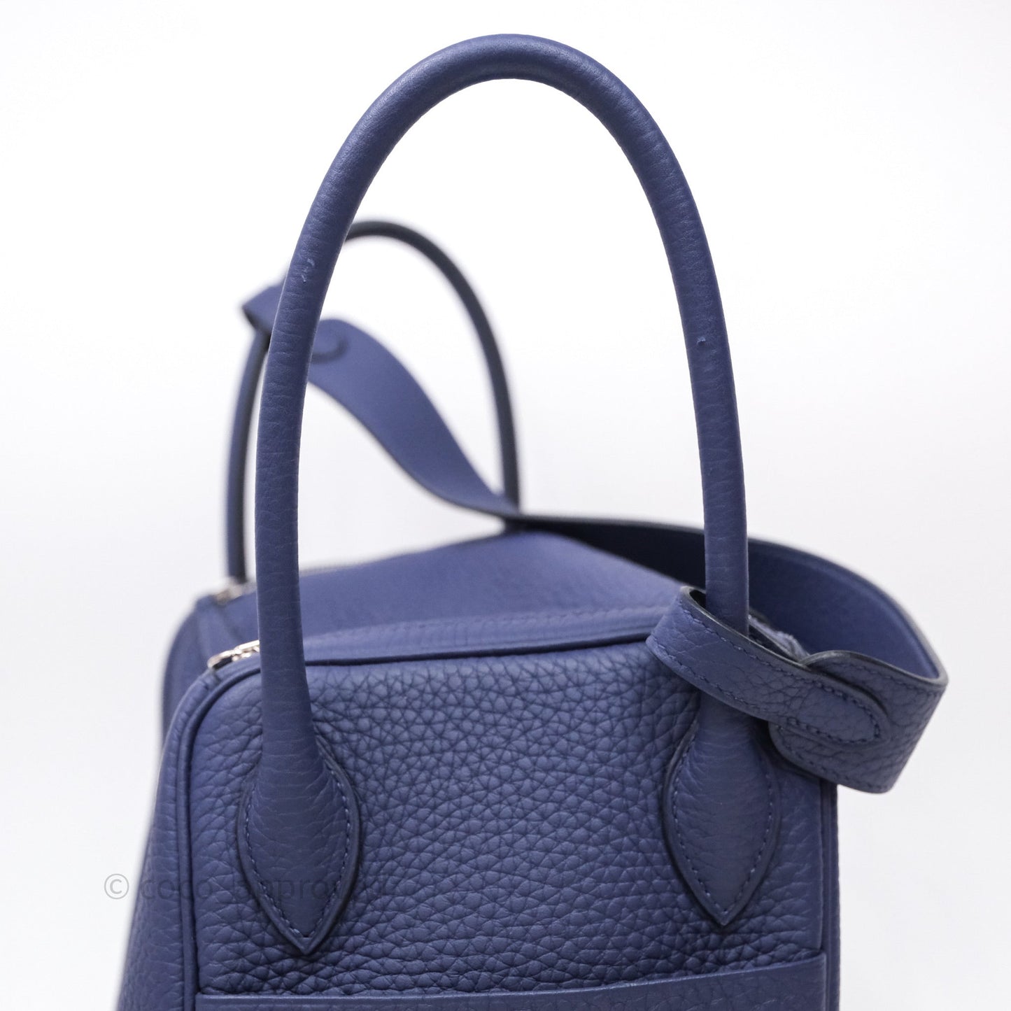 Hermès Lindy 26 Clemence Bleu Encre M3 Palladium Hardware