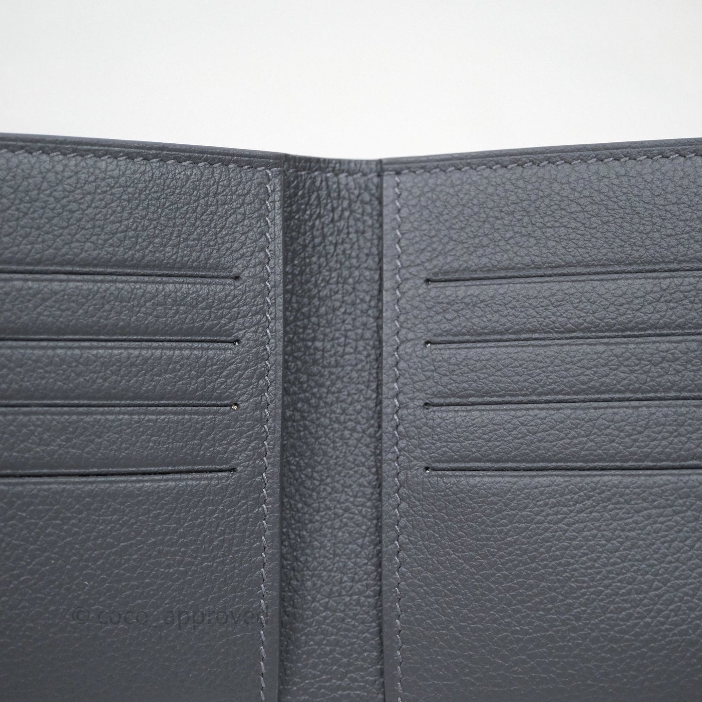 Hermes Portefeuille Citizen Twill Wallet Veau Evercolor Ard/ Beig-Noir