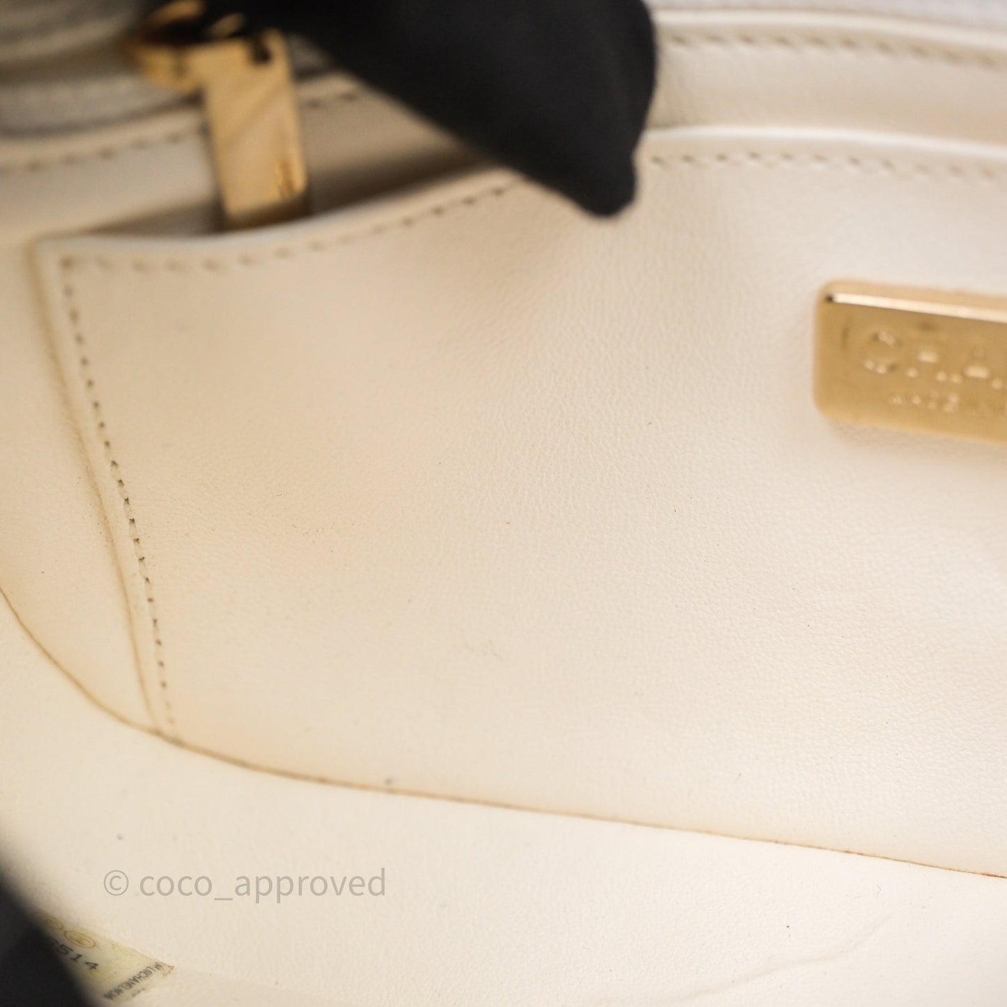 Chanel Quilted Fur Flap Bag White Gold Hardware