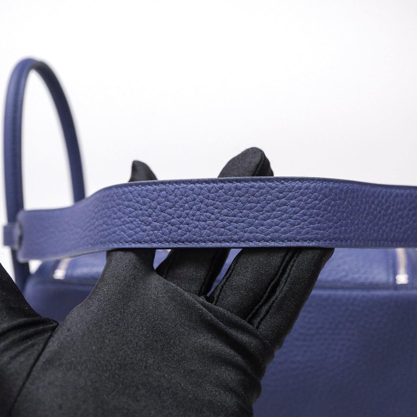 Hermès Lindy 26 Clemence Bleu Encre M3 Palladium Hardware
