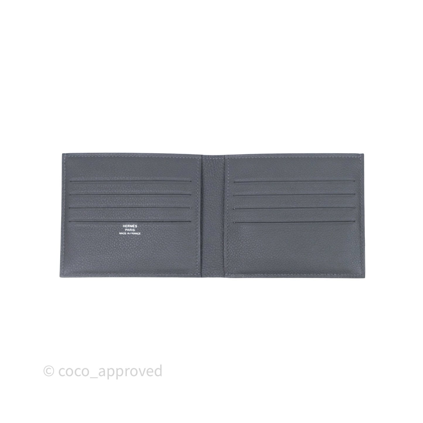 Hermes Portefeuille Citizen Twill Wallet Veau Evercolor Ard/ Beig-Noir
