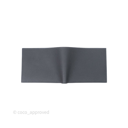 Hermes Portefeuille Citizen Twill Wallet Veau Evercolor Ard/ Beig-Noir