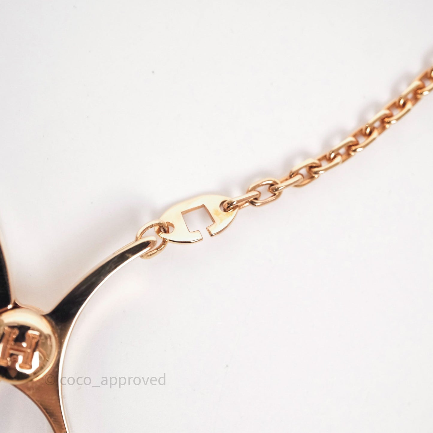 Hermès Filou Glove Clip in Rose Gold Hardware