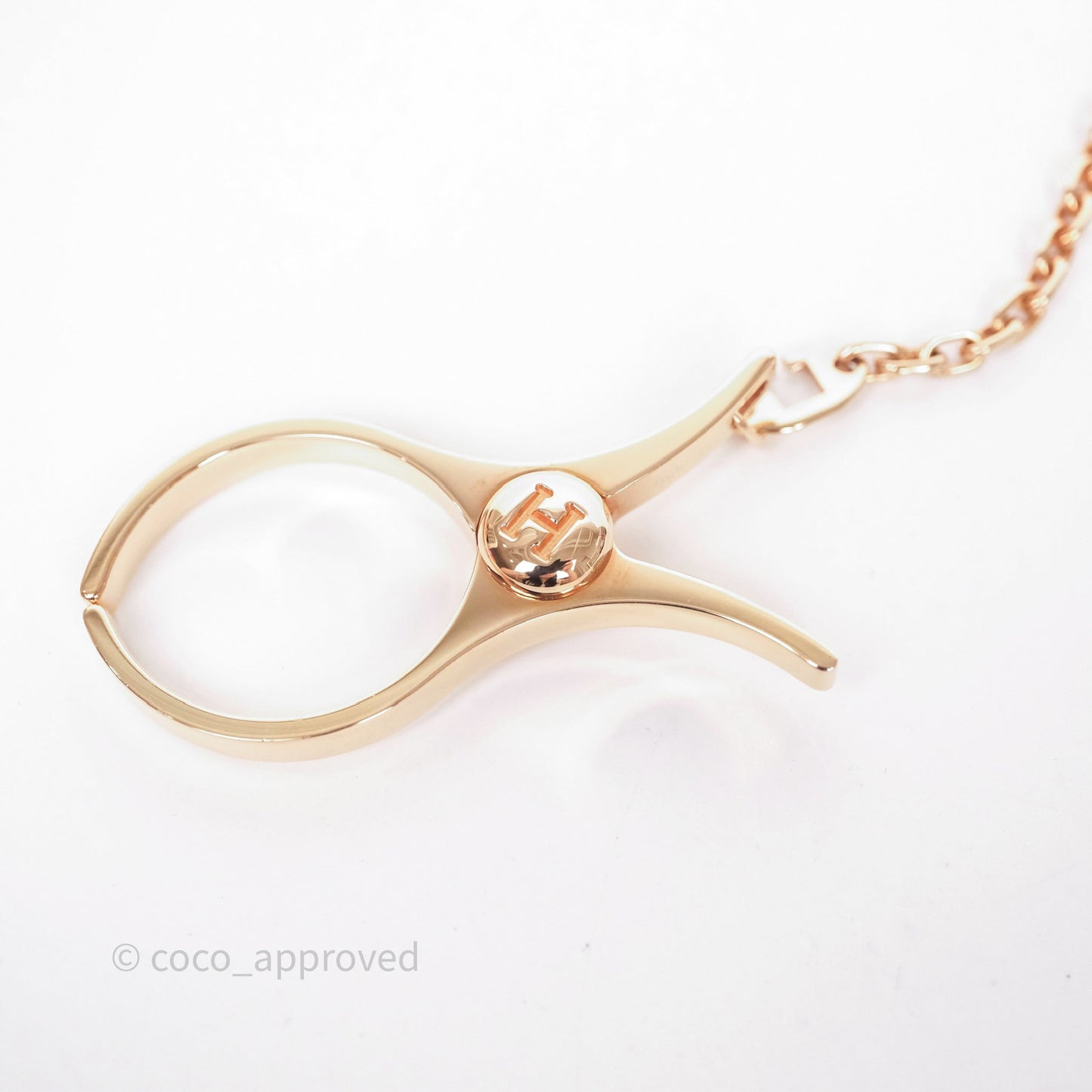 Hermès Filou Glove Clip in Rose Gold Hardware