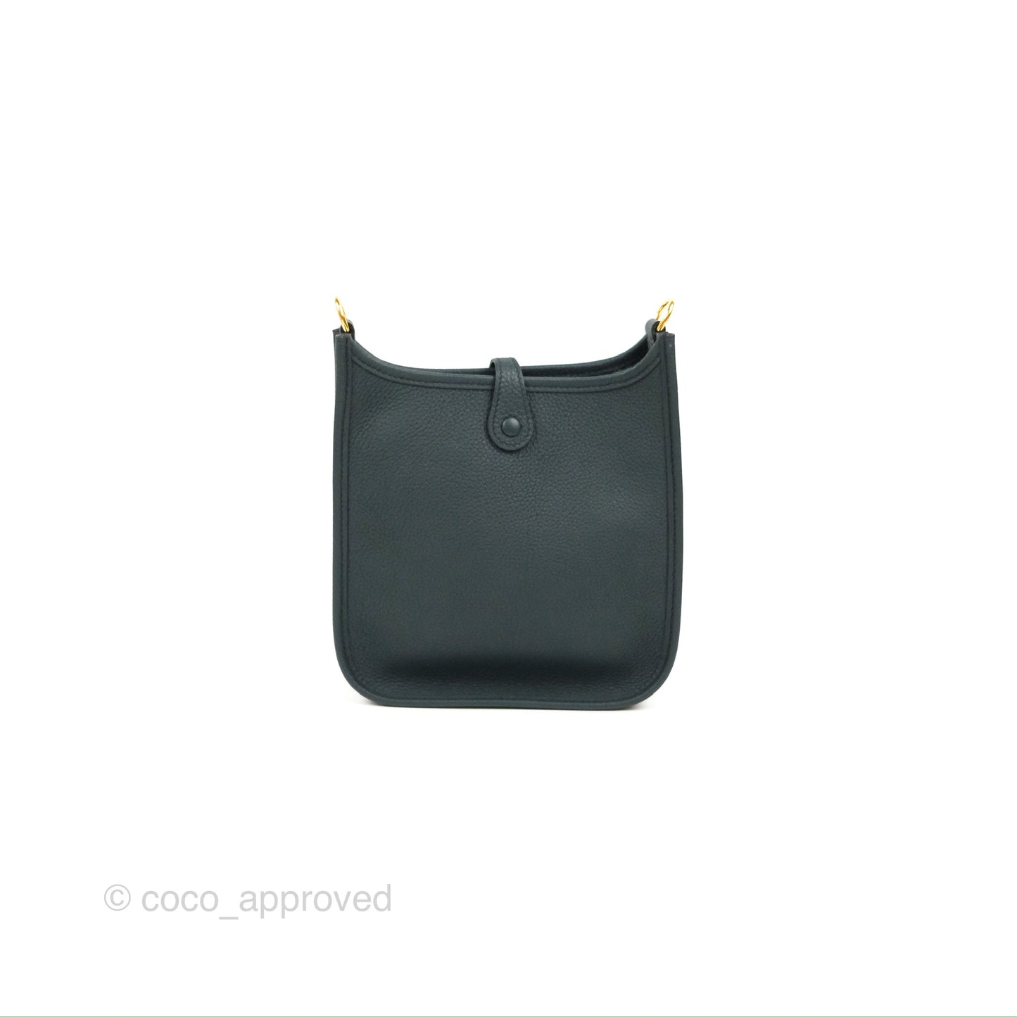 Hermès Mini Evelyne 16 Vert Rousseau Clemence Gold Hardware