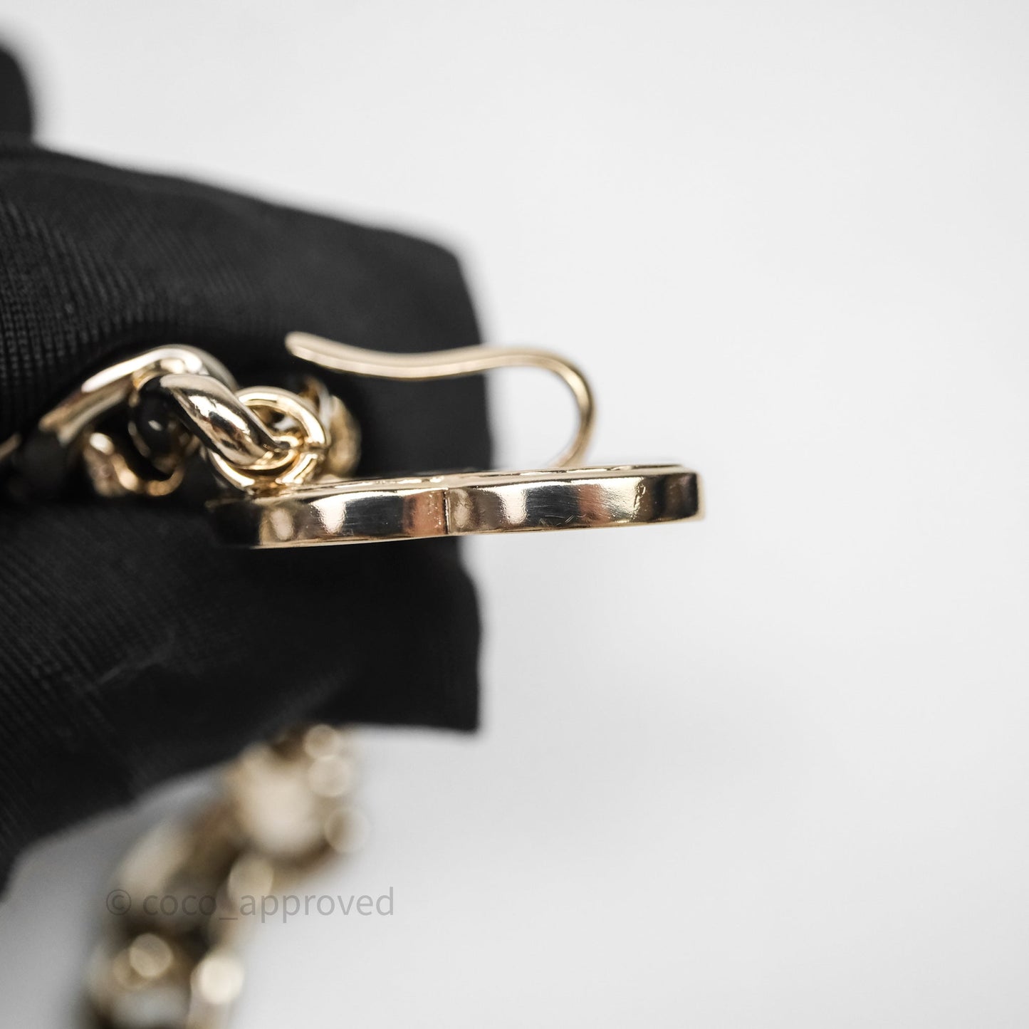 Chanel Crystal Resin Lipstick Charm Long Necklace Gold Tone 22C