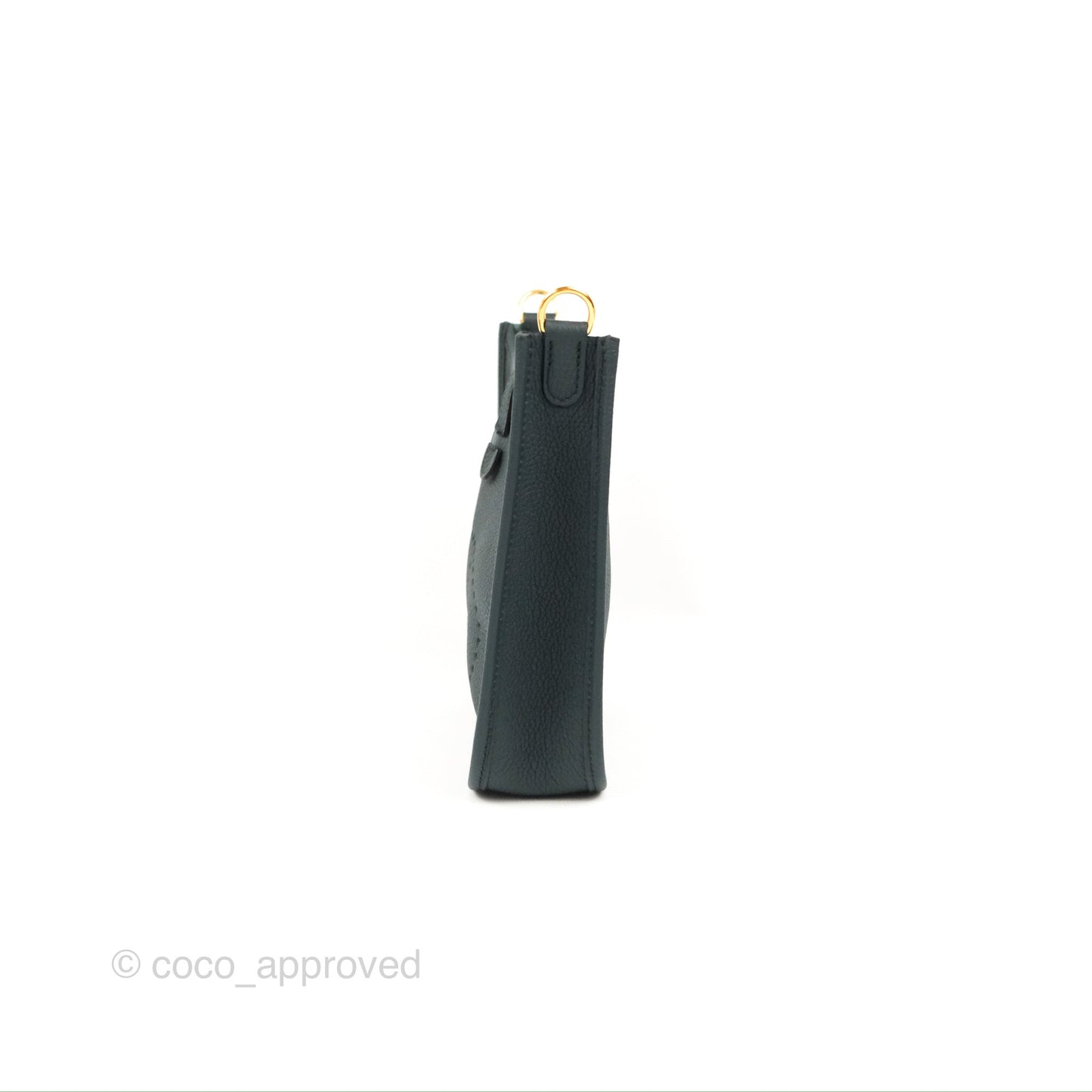 Hermès Mini Evelyne 16 Vert Rousseau Clemence Gold Hardware