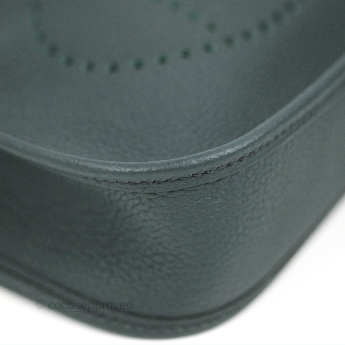 Hermès Mini Evelyne 16 Vert Rousseau Clemence Gold Hardware
