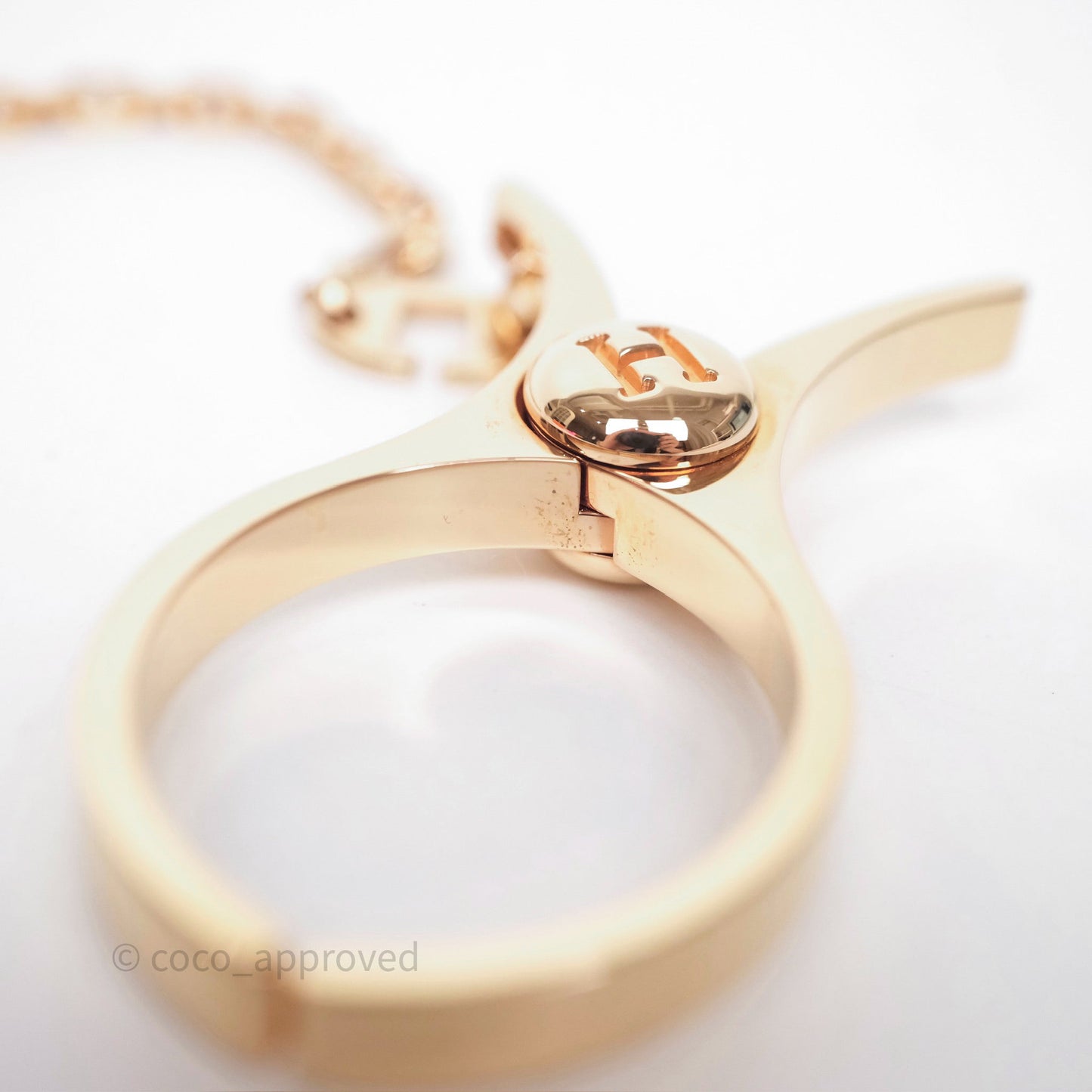 Hermès Filou Glove Clip in Rose Gold Hardware