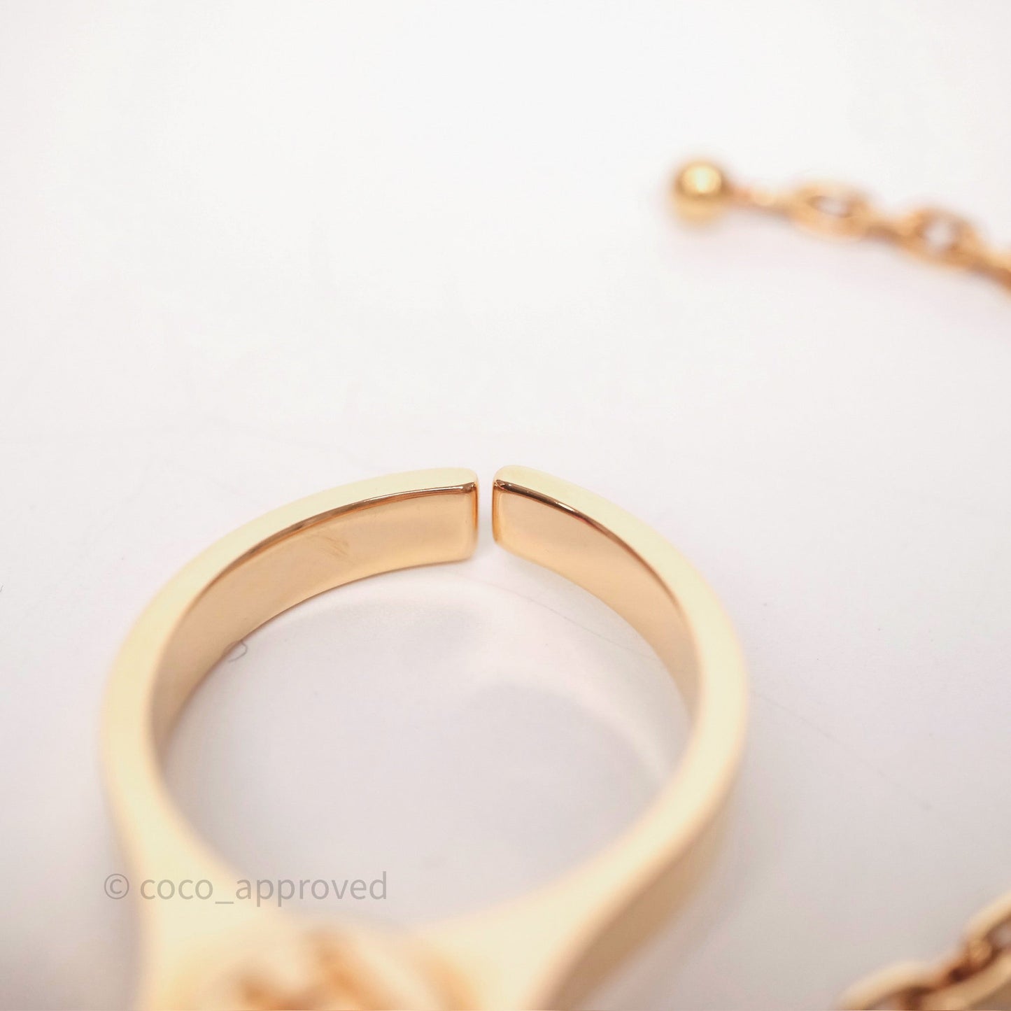 Hermès Filou Glove Clip in Rose Gold Hardware
