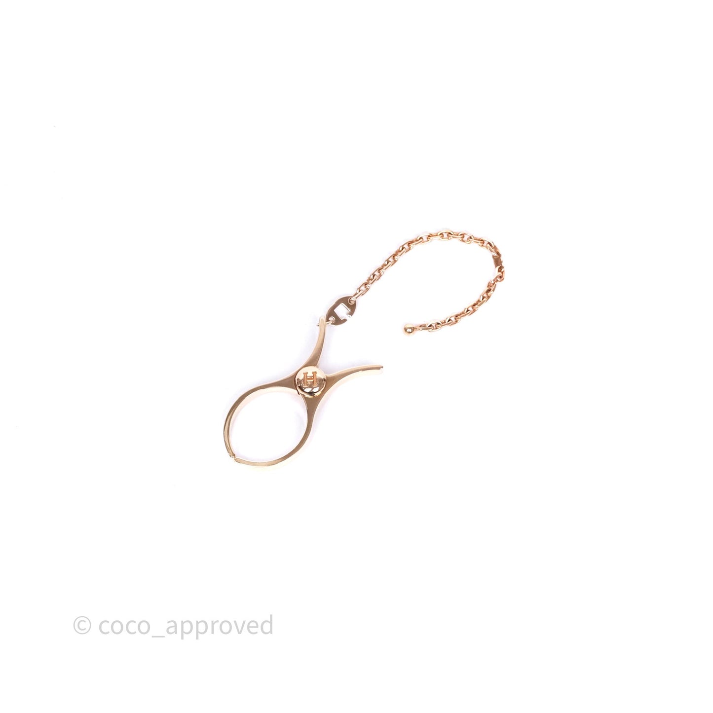 Hermès Filou Glove Clip in Rose Gold Hardware