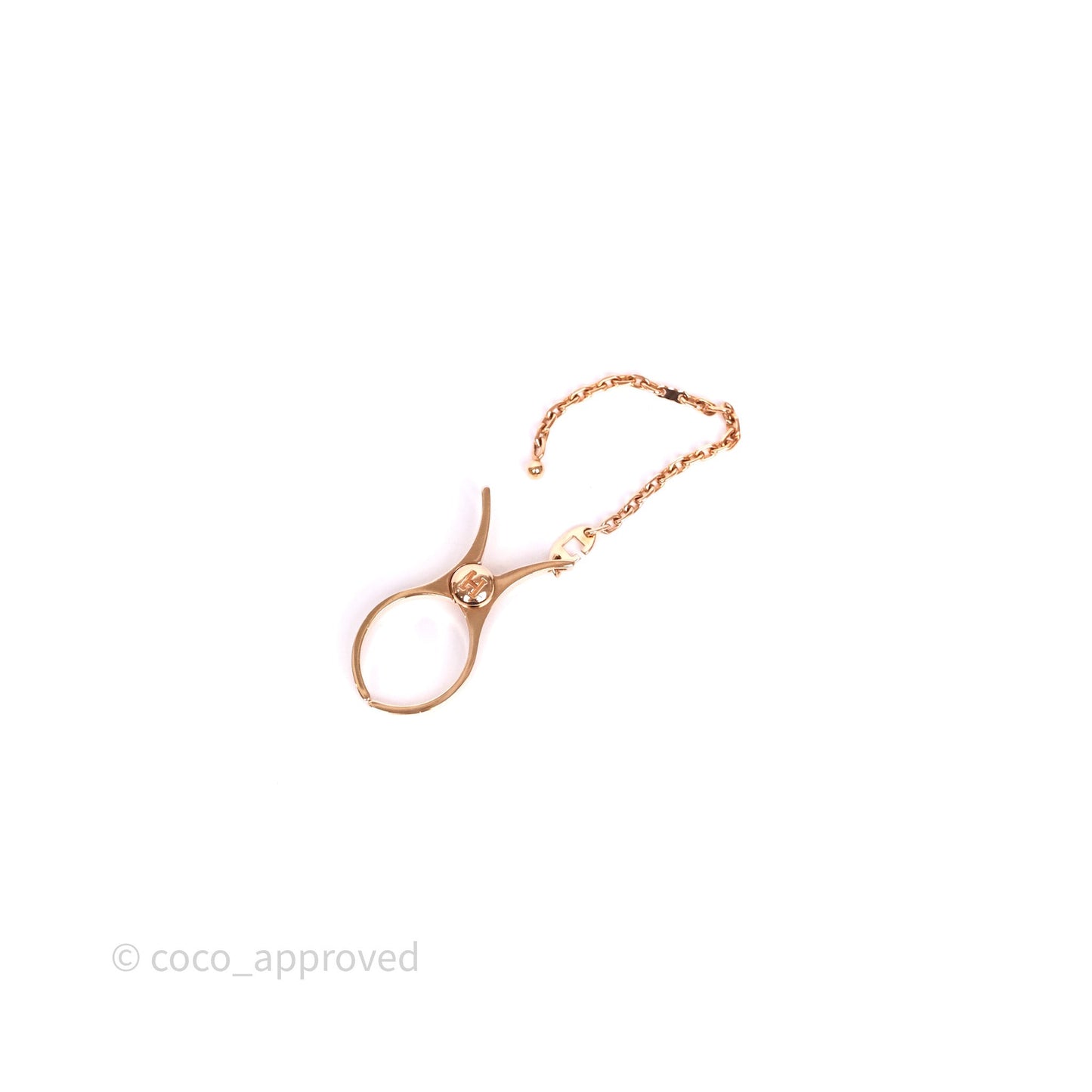 Hermès Filou Glove Clip in Rose Gold Hardware