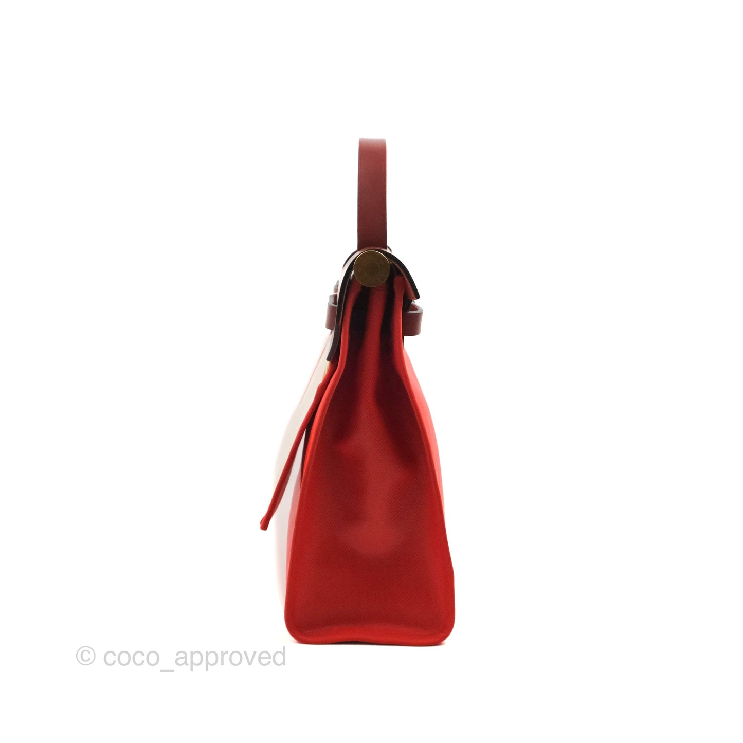Hermès Herbag Zip 31 Toile H Berline Orange Meca/Rouge H Gold Hardware