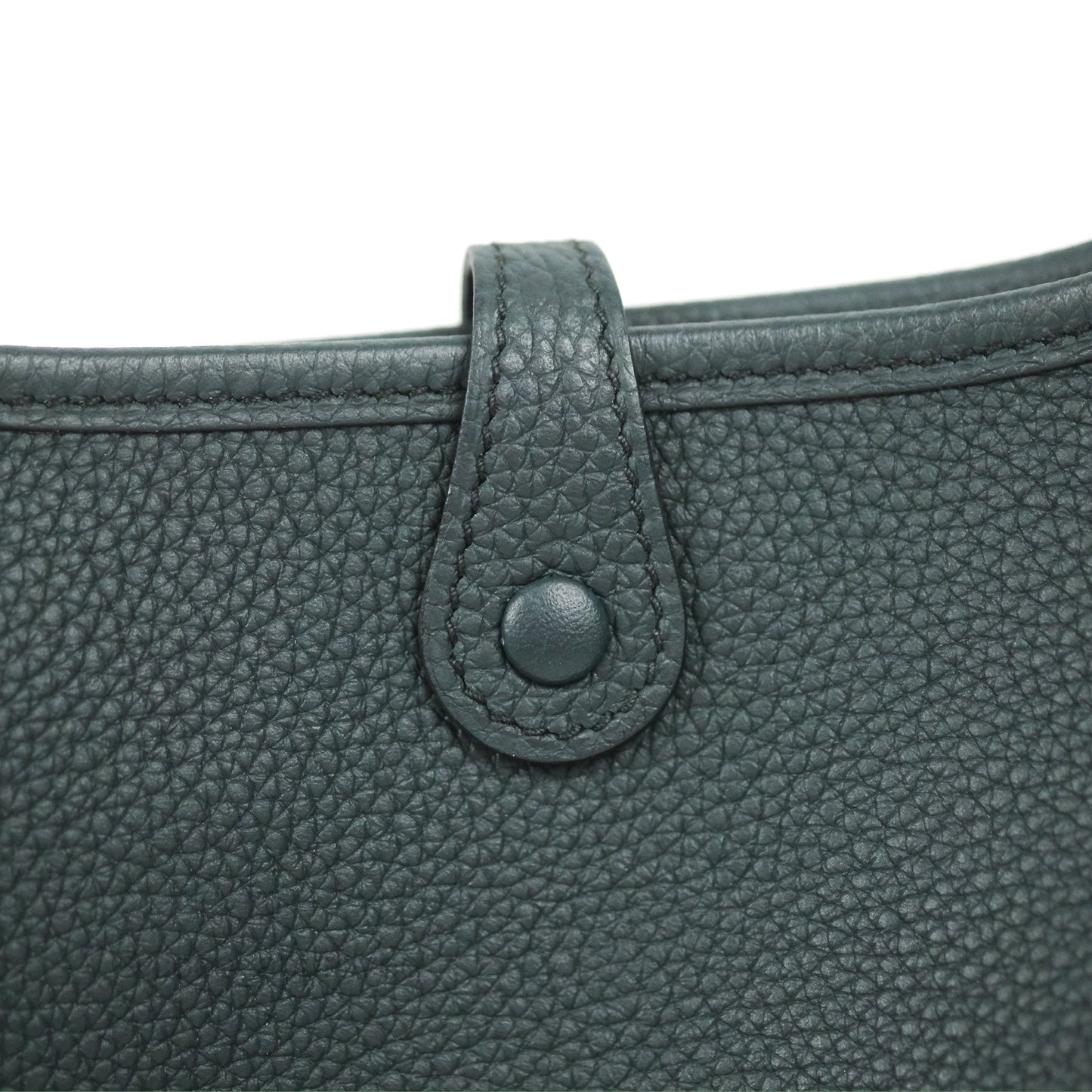 Hermès Mini Evelyne 16 Vert Rousseau Clemence Gold Hardware