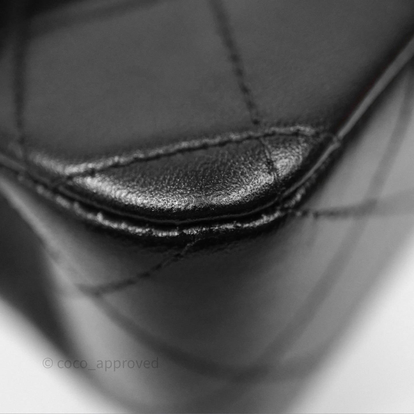 Chanel Vintage Lambskin Small Double Flap Bag Black Gold Hardware