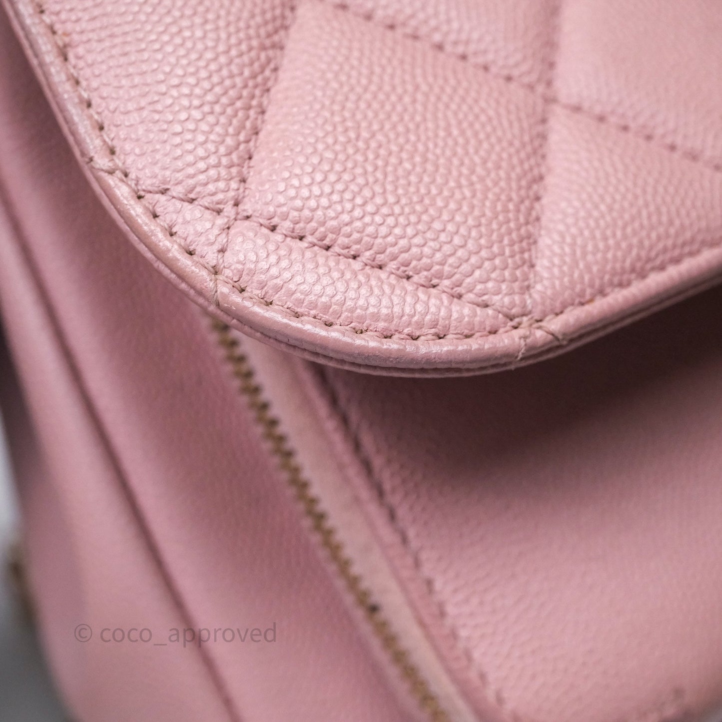Chanel Quilted Medium Business Affinity Flap Pink Caviar Gold Hardware