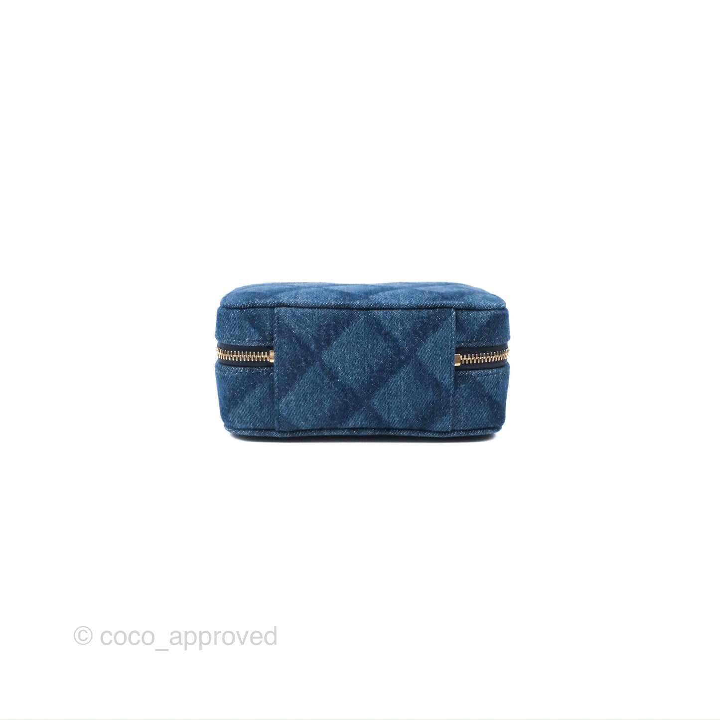 Chanel Quilted Camera Bag Denim Gold Hardware