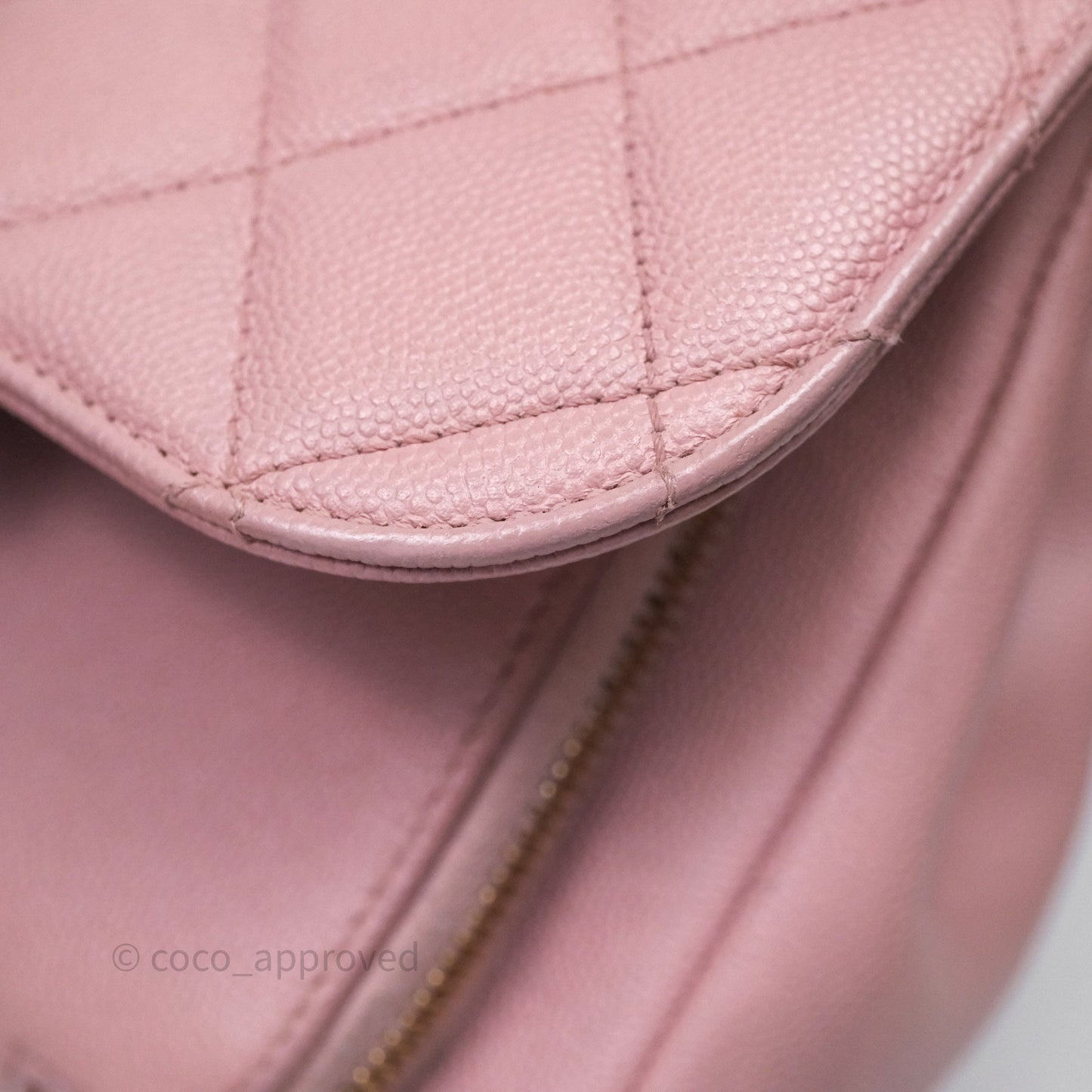 Chanel Quilted Medium Business Affinity Flap Pink Caviar Gold Hardware