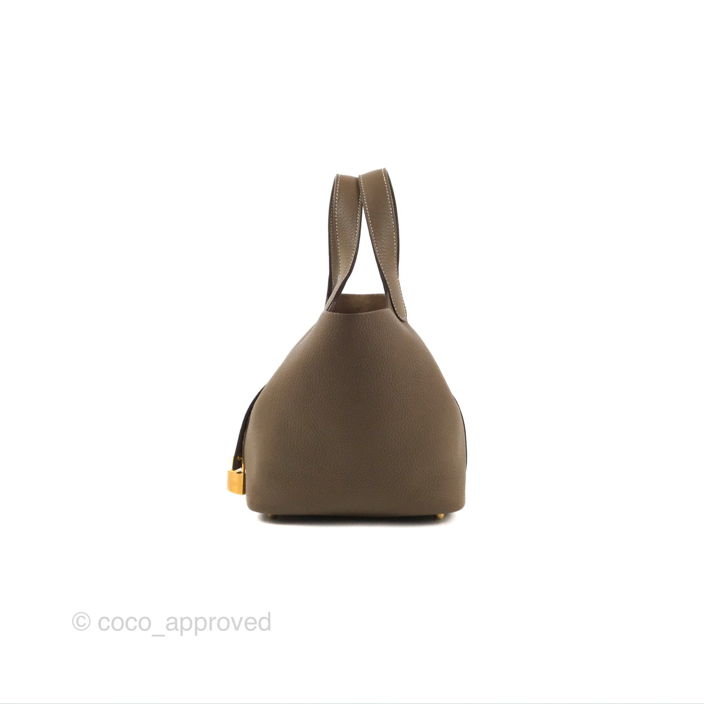 Hermès Picotin Lock 18 Etoupe Clemence Gold Hardware