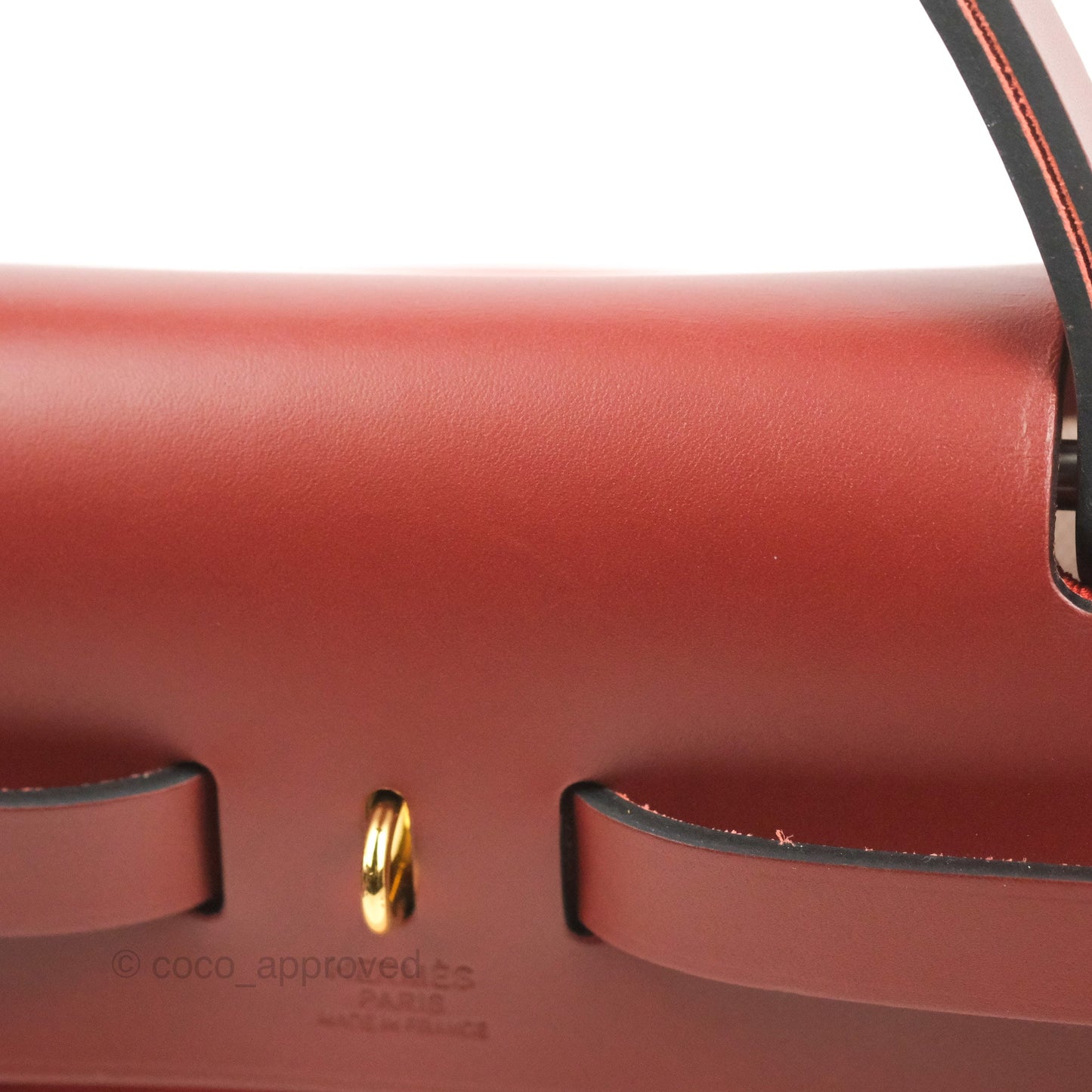 Hermès Herbag Zip 31 Toile H Berline Orange Meca/Rouge H Gold Hardware