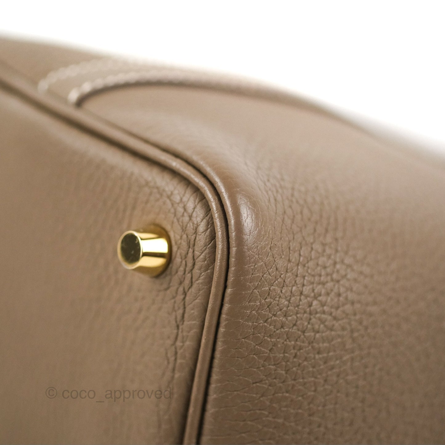 Hermès Picotin Lock 18 Etoupe Clemence Gold Hardware
