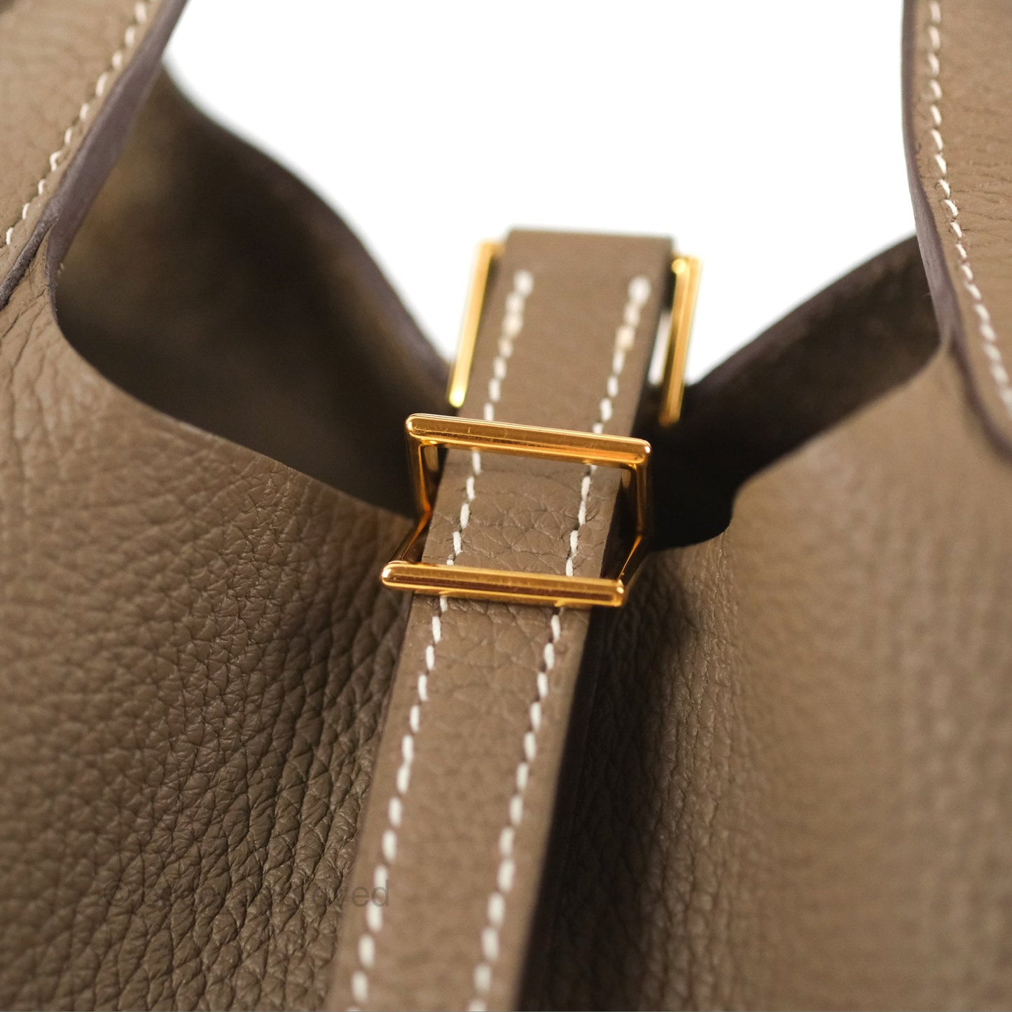 Hermès Picotin Lock 18 Etoupe Clemence Gold Hardware