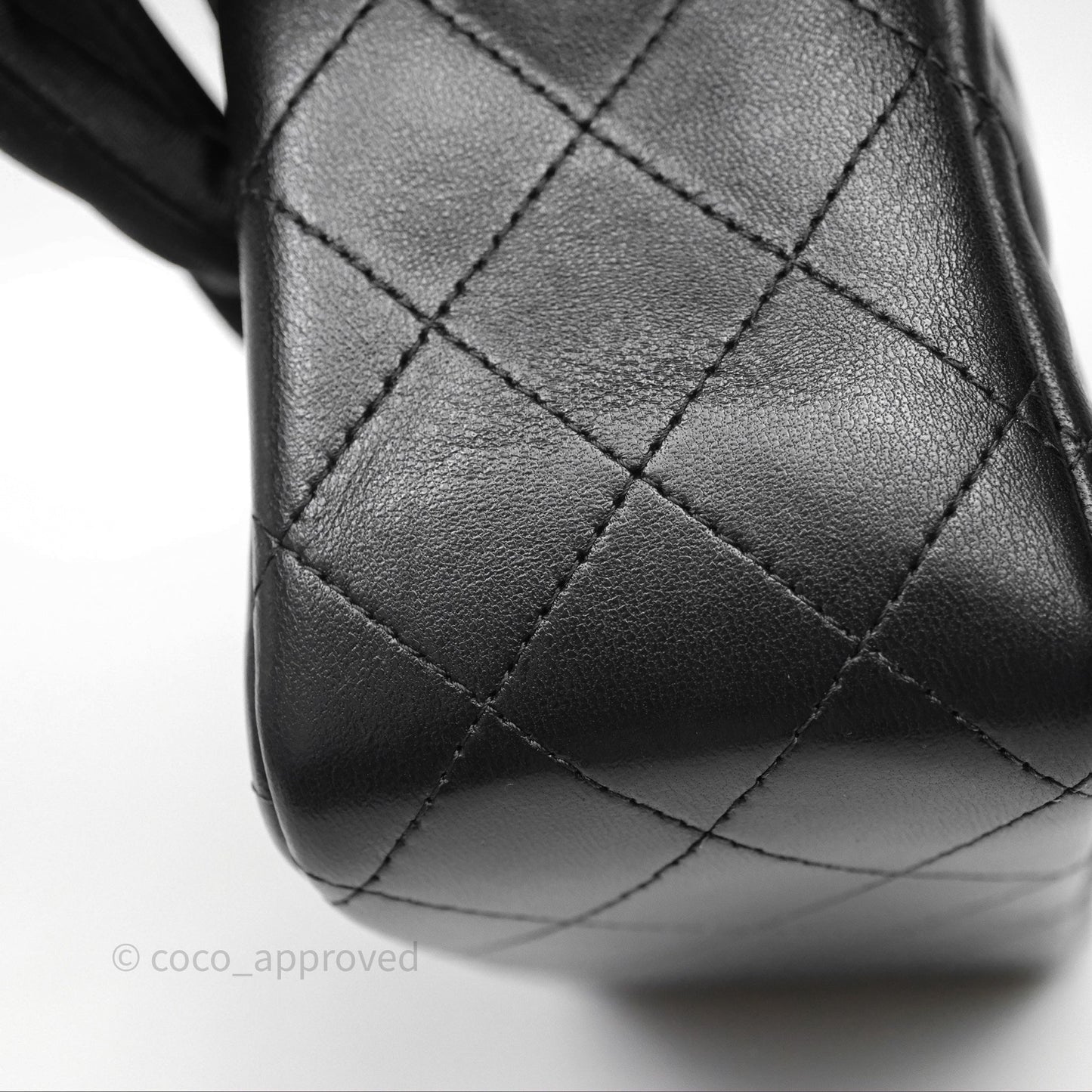Chanel Mini Square Black Lambskin Gold Hardware