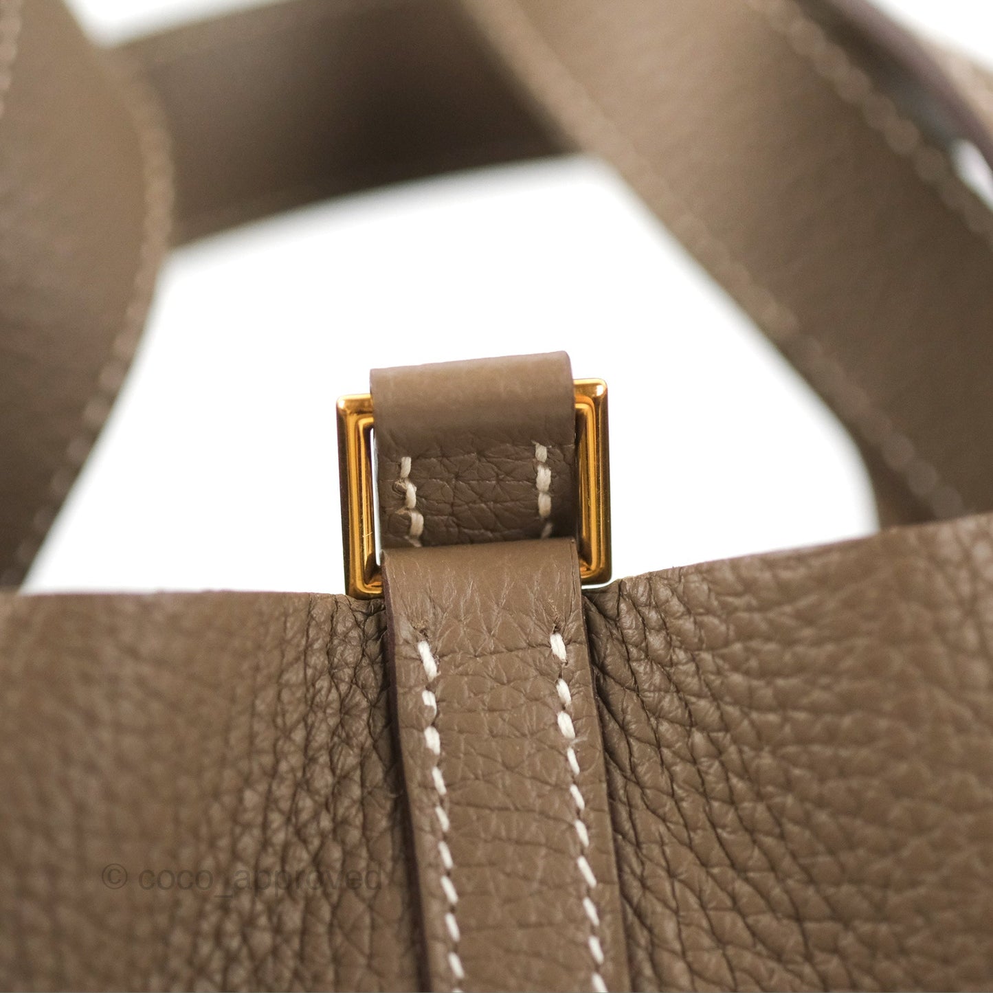 Hermès Picotin Lock 18 Etoupe Clemence Gold Hardware