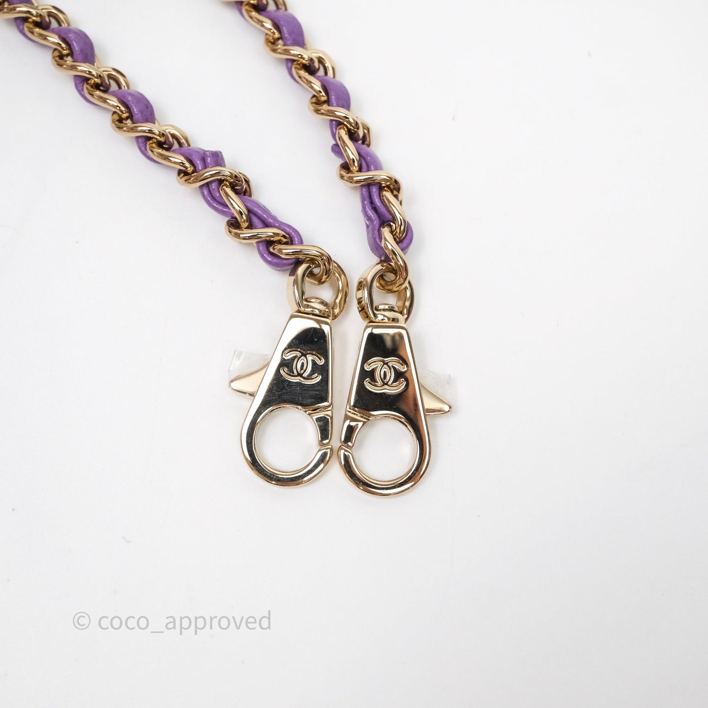 Chanel Mini Coco Handle Quilted Purple Caviar Gold Hardware