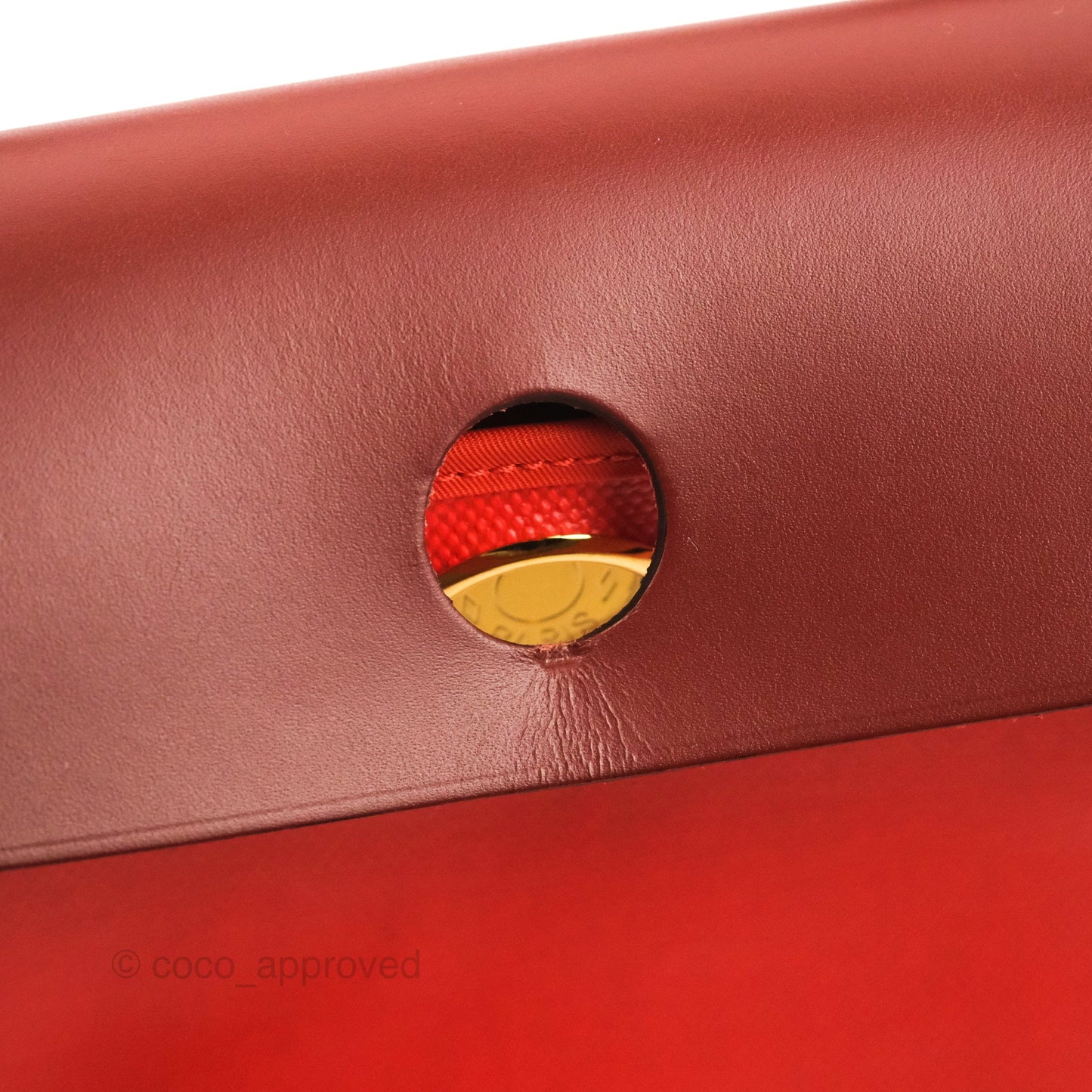 Hermès Herbag Zip 31 Toile H Berline Orange Meca/Rouge H Gold Hardware