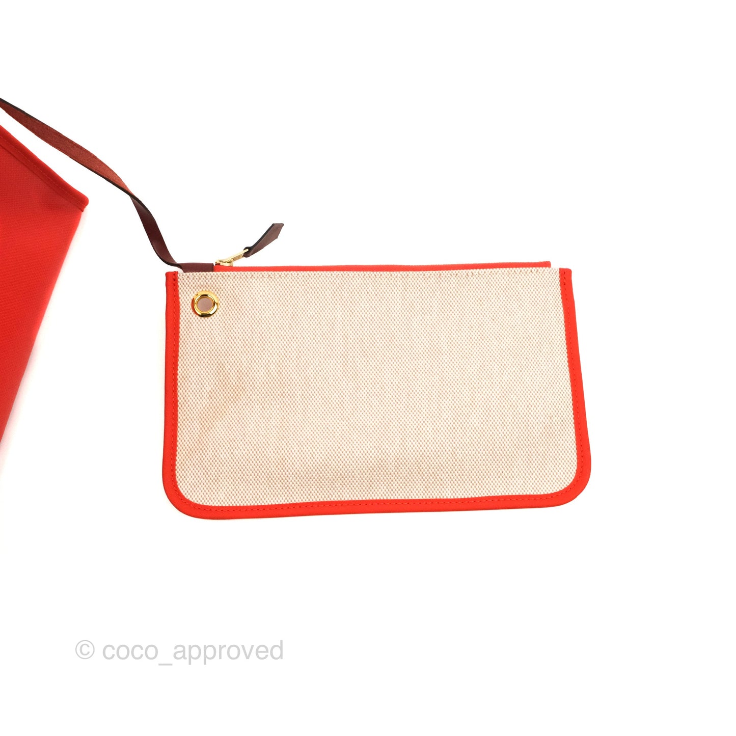 Hermès Herbag Zip 31 Toile H Berline Orange Meca/Rouge H Gold Hardware