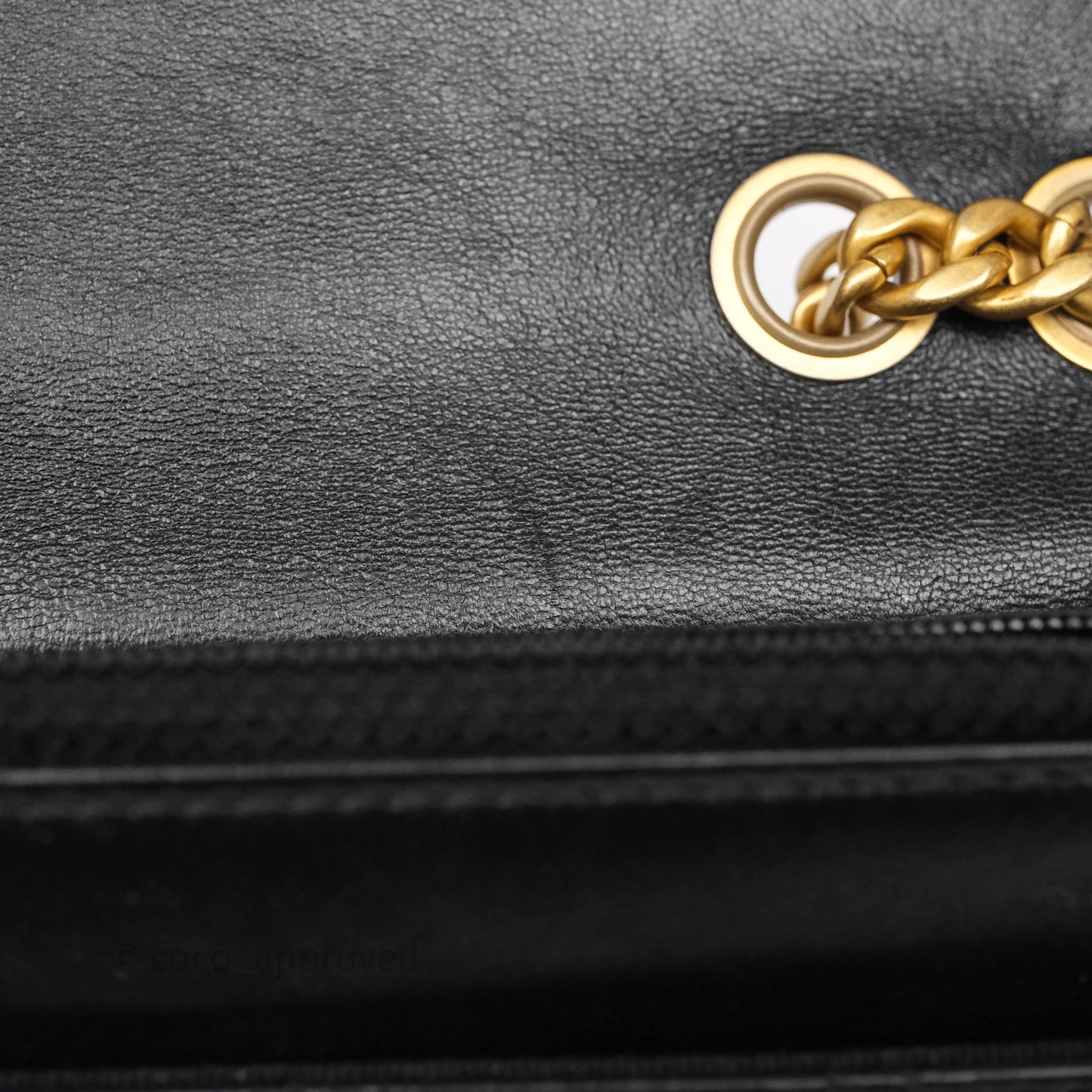 Chanel All Slide Wallet on Chain WOC Adjustable Chain Quilted Black Lambskin