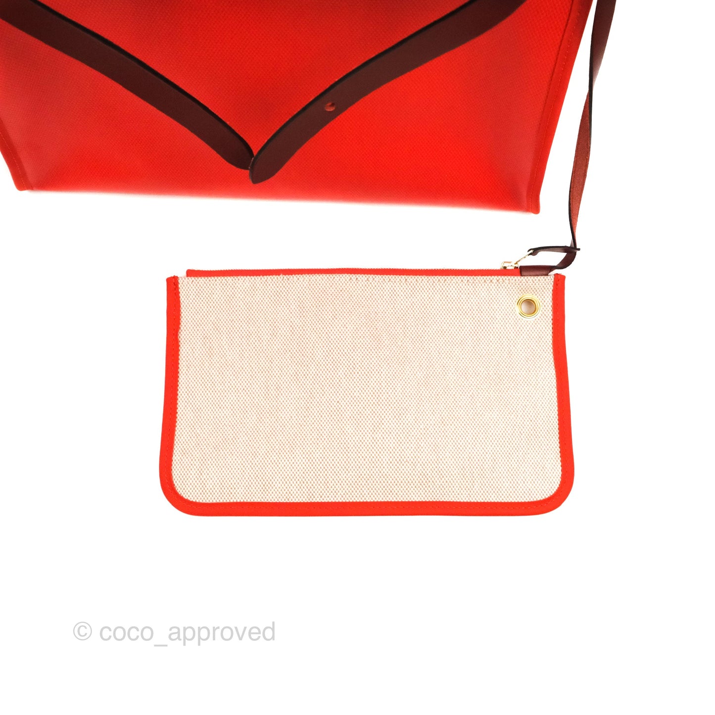 Hermès Herbag Zip 31 Toile H Berline Orange Meca/Rouge H Gold Hardware