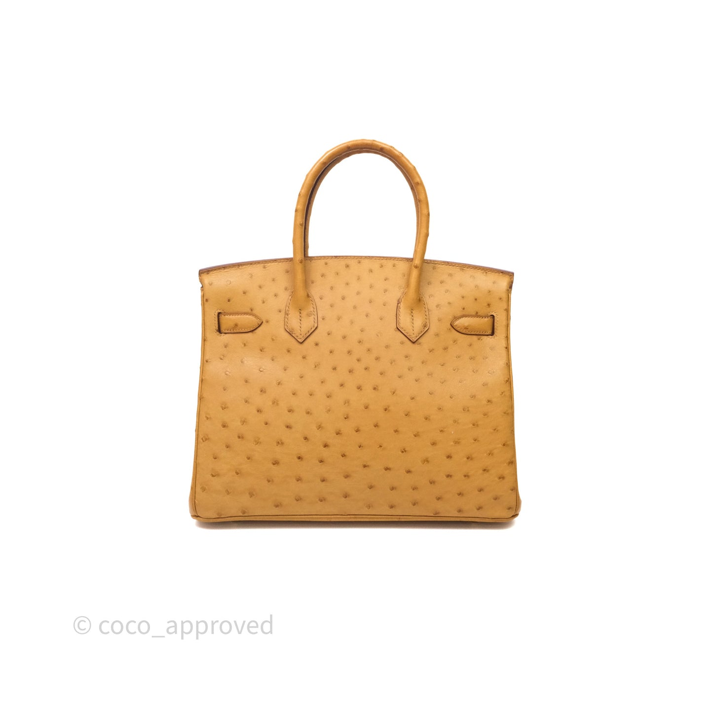 Hermès Birkin Retourne 30 Cognac 35 Ostrich Gold Hardware